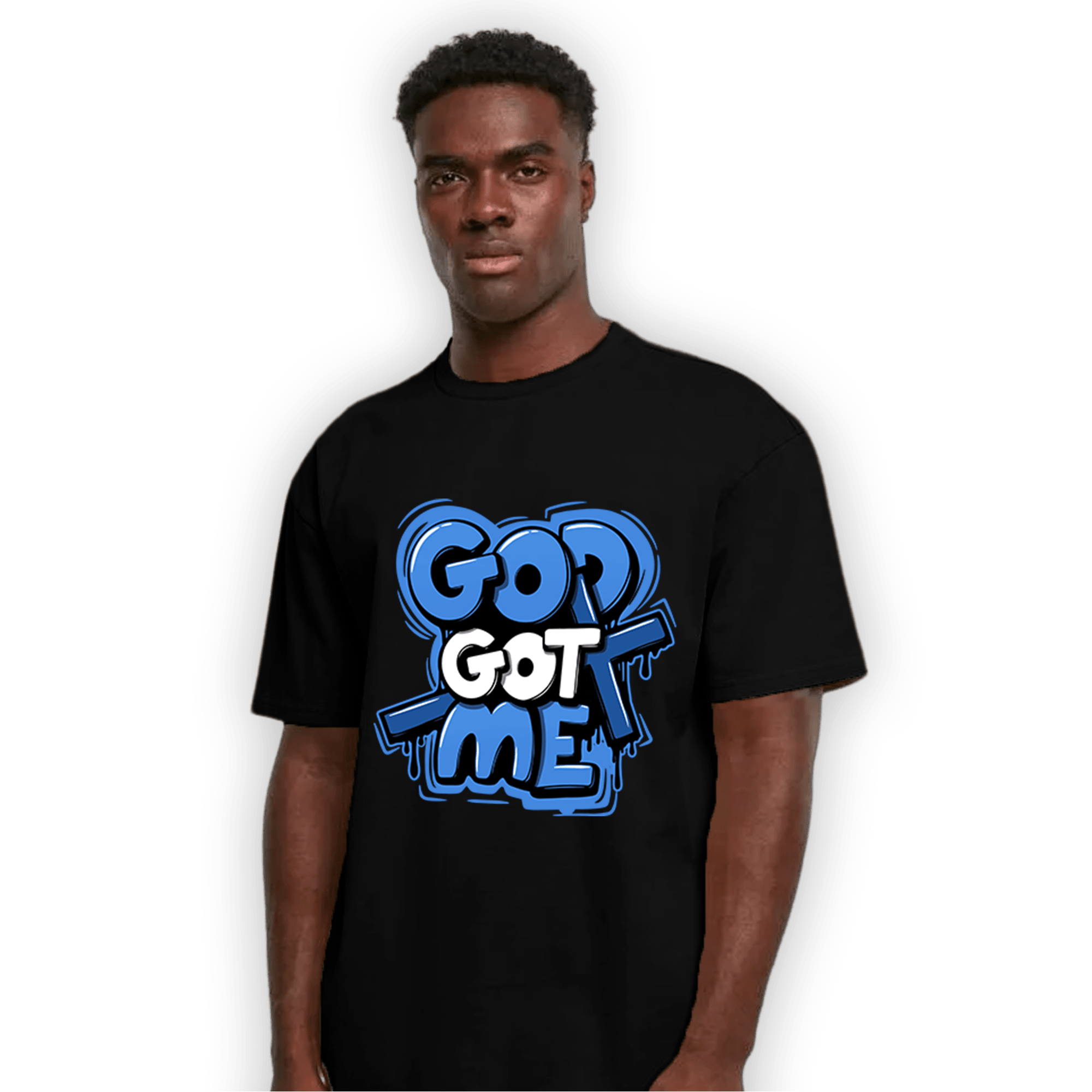 University Blue Toe 1s T Shirt Match God Got Me - NastyJamz
