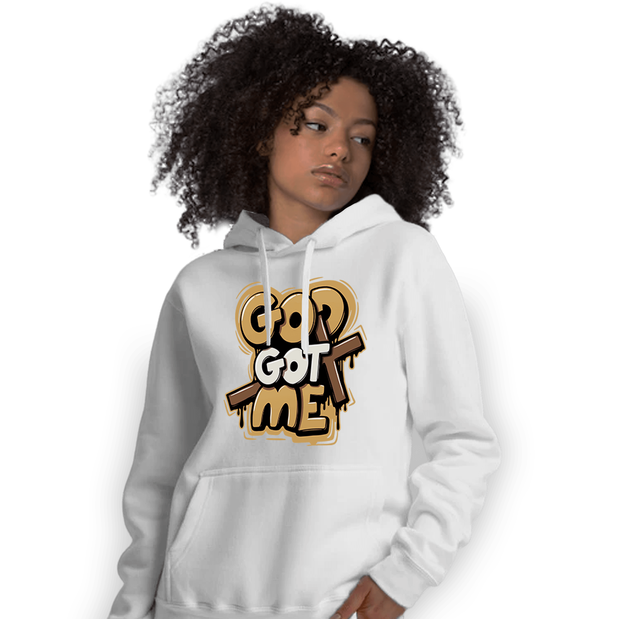 Cacao Wow 4s Hoodie Match God Got Me - NastyJamz