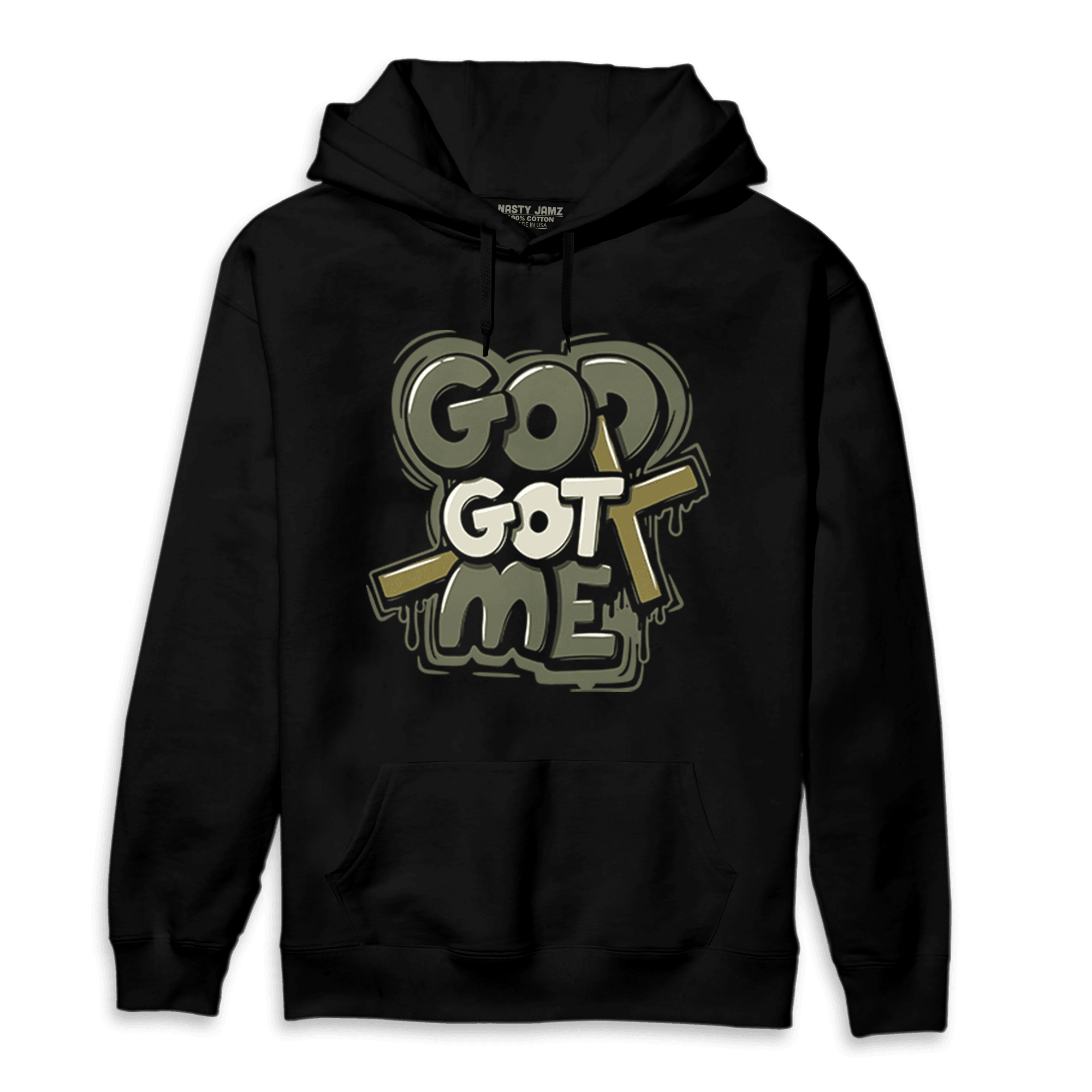 SE Craft Medium Olive 4s Hoodie Match God Got Me - NastyJamz