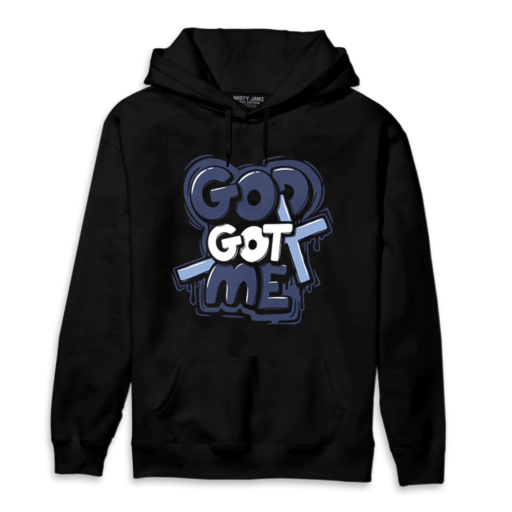 Midnight Navy 5s Hoodie Match God Got Me - NastyJamz