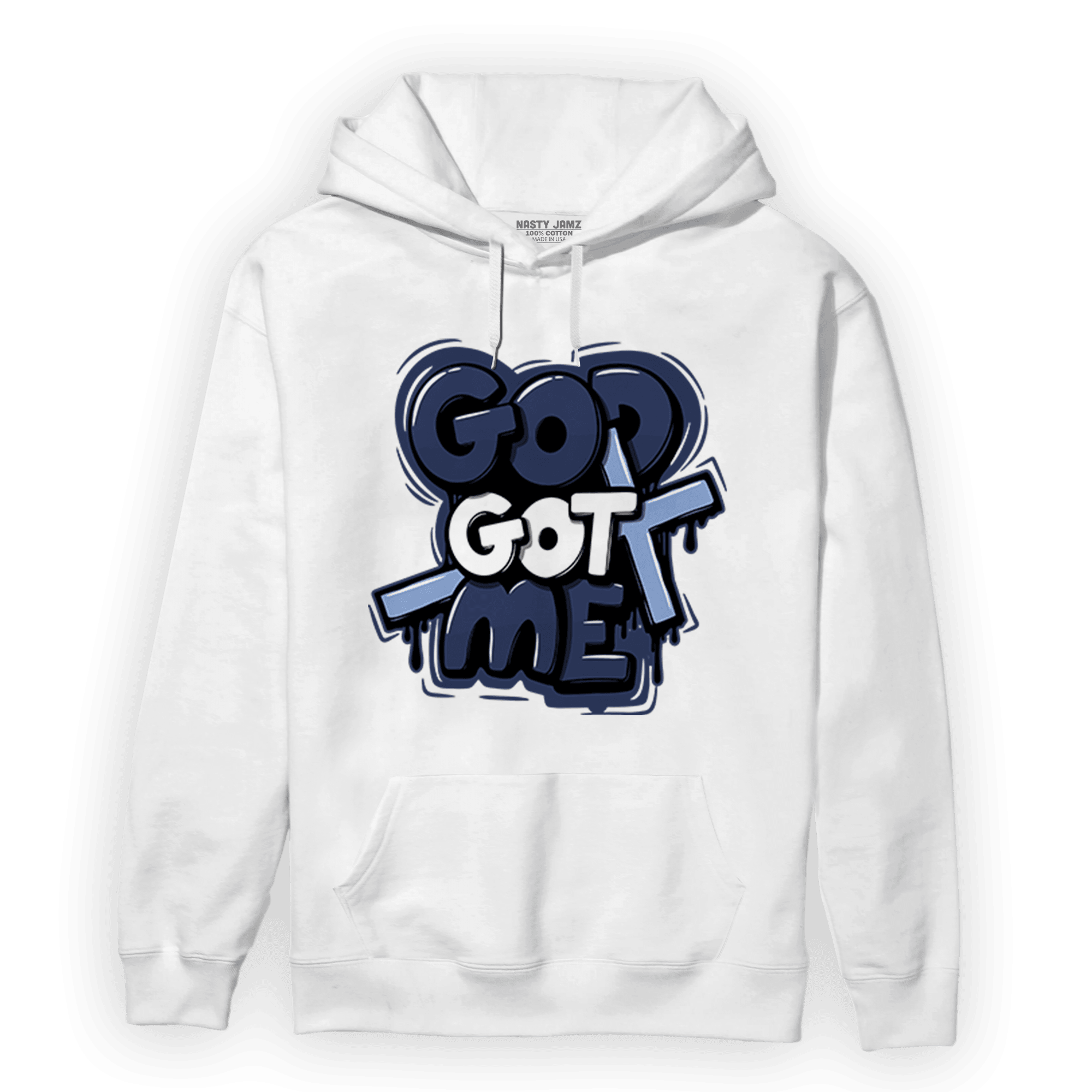 Midnight Navy 5s Hoodie Match God Got Me - NastyJamz