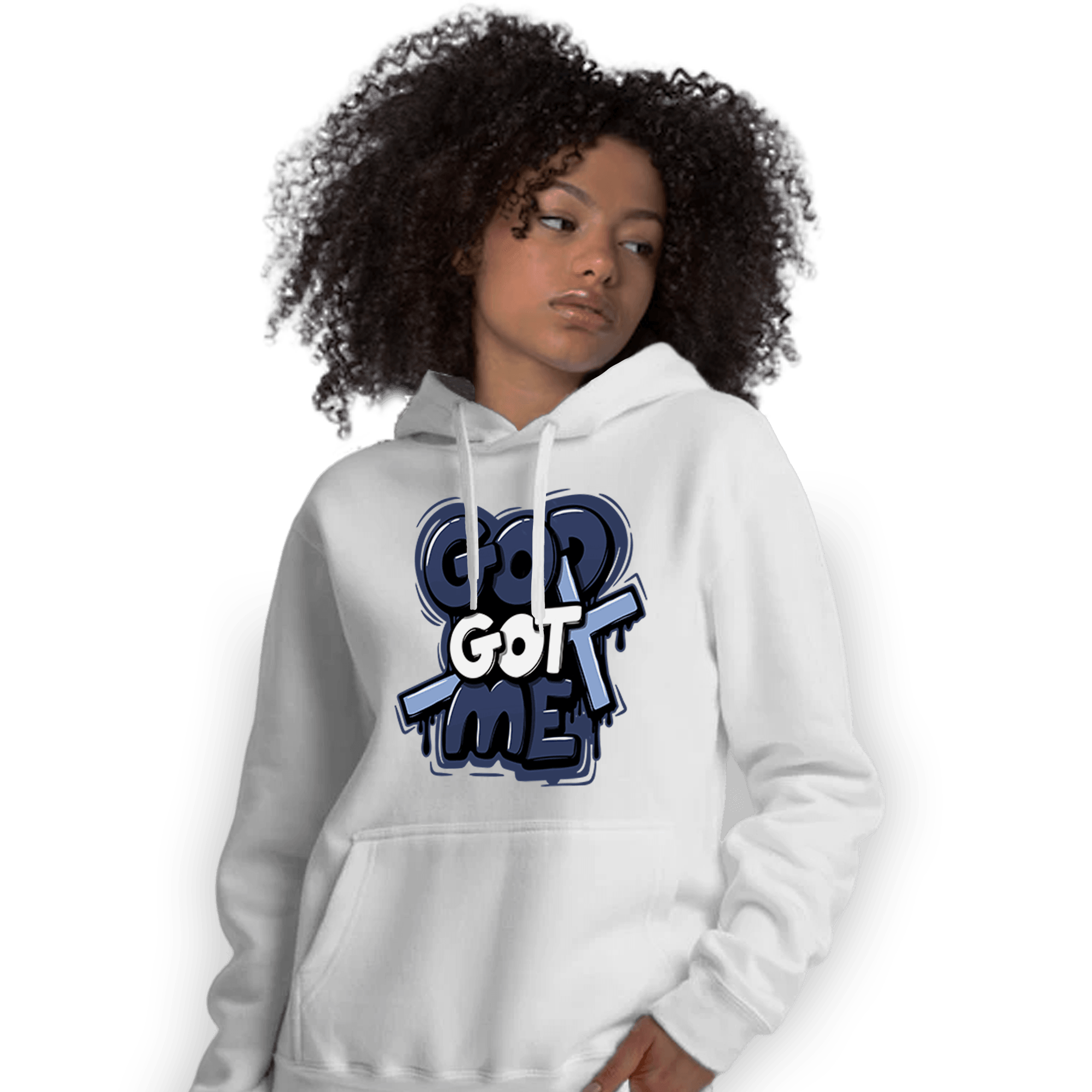 Midnight Navy 5s Hoodie Match God Got Me - NastyJamz