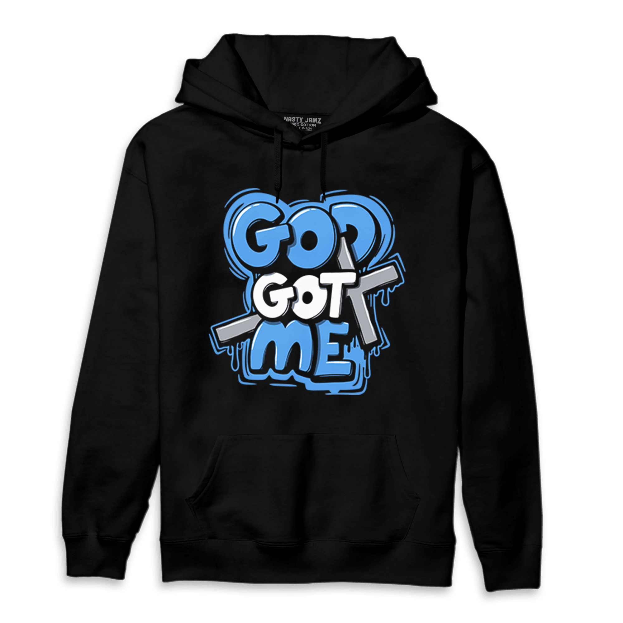 University Blue 5s Hoodie Match God Got Me - NastyJamz