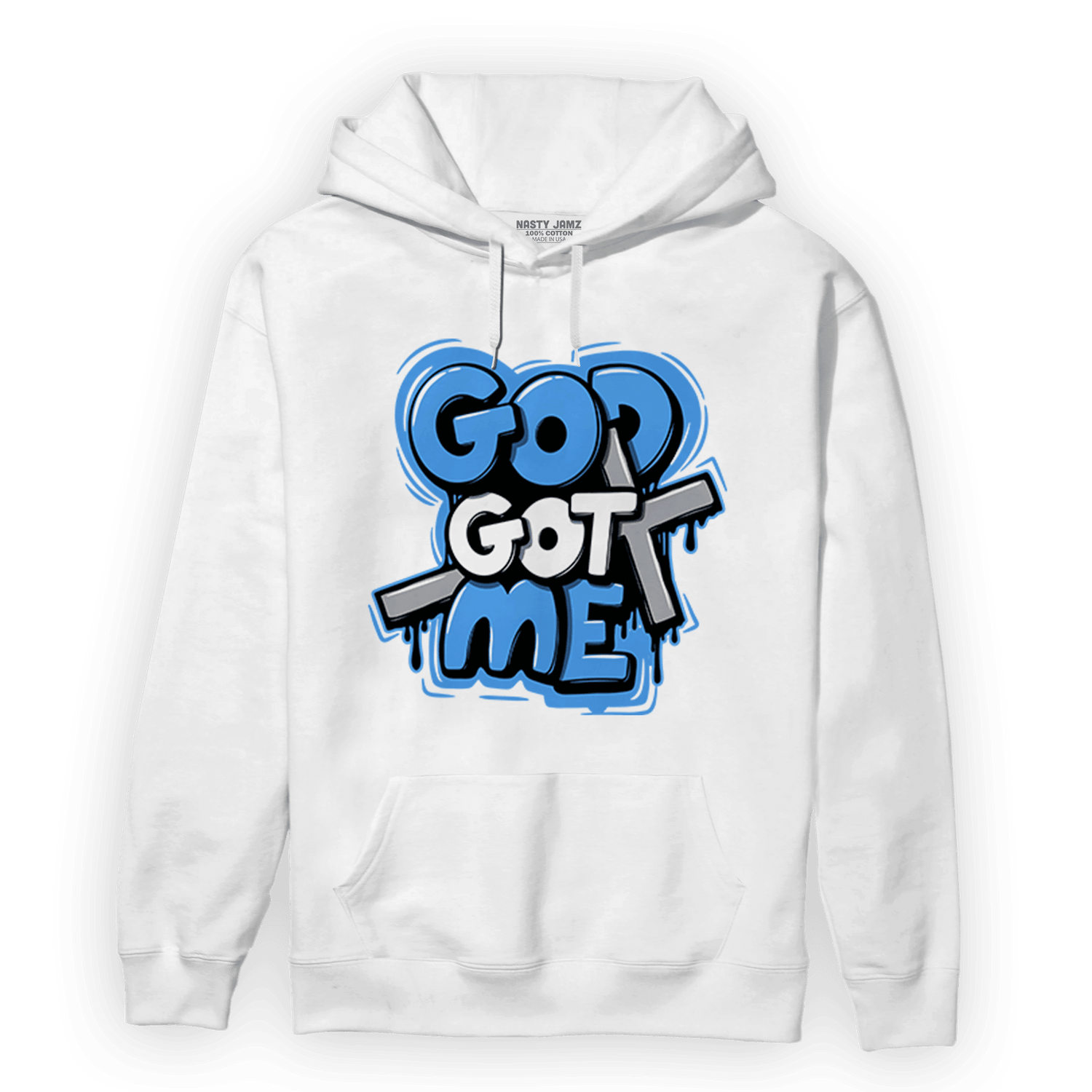 University Blue 5s Hoodie Match God Got Me - NastyJamz