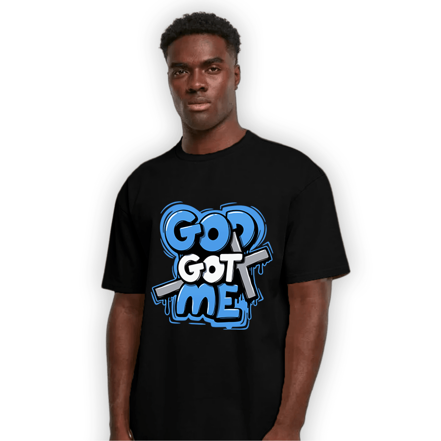 University Blue 5s T Shirt Match God Got Me - NastyJamz