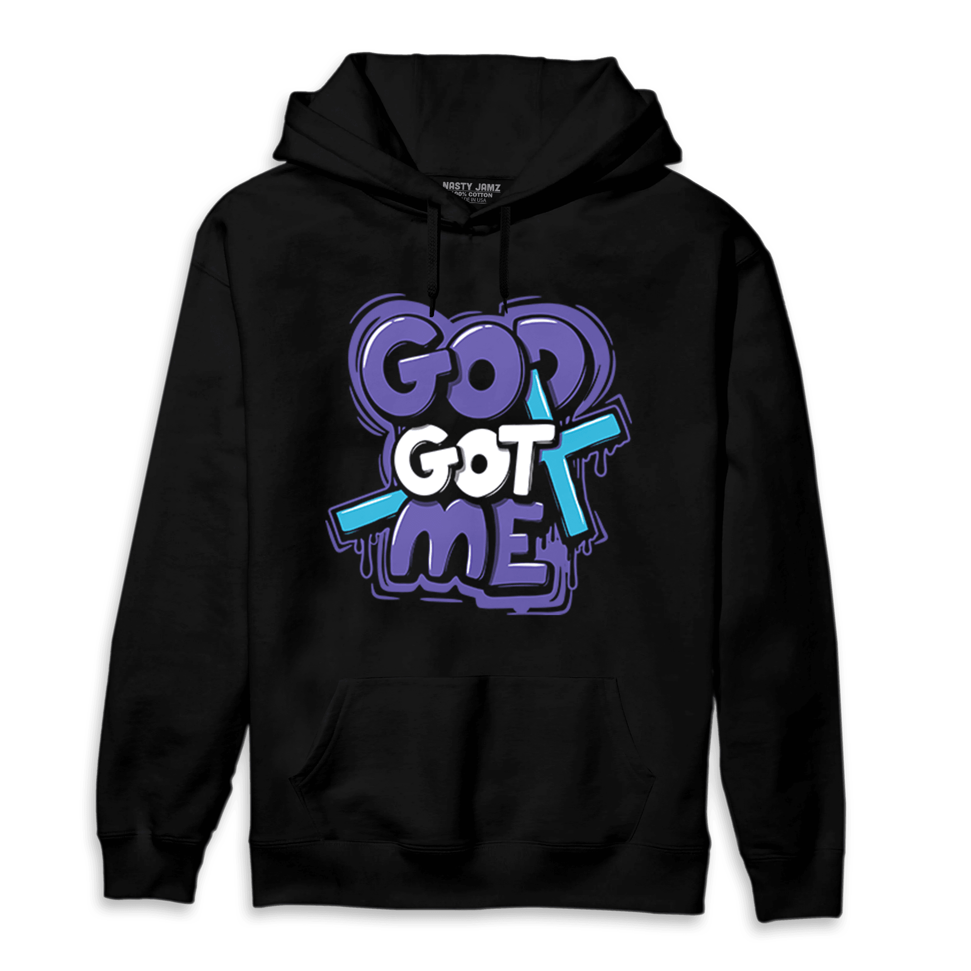 Aqua 6s Hoodie Match God Got Me - NastyJamz