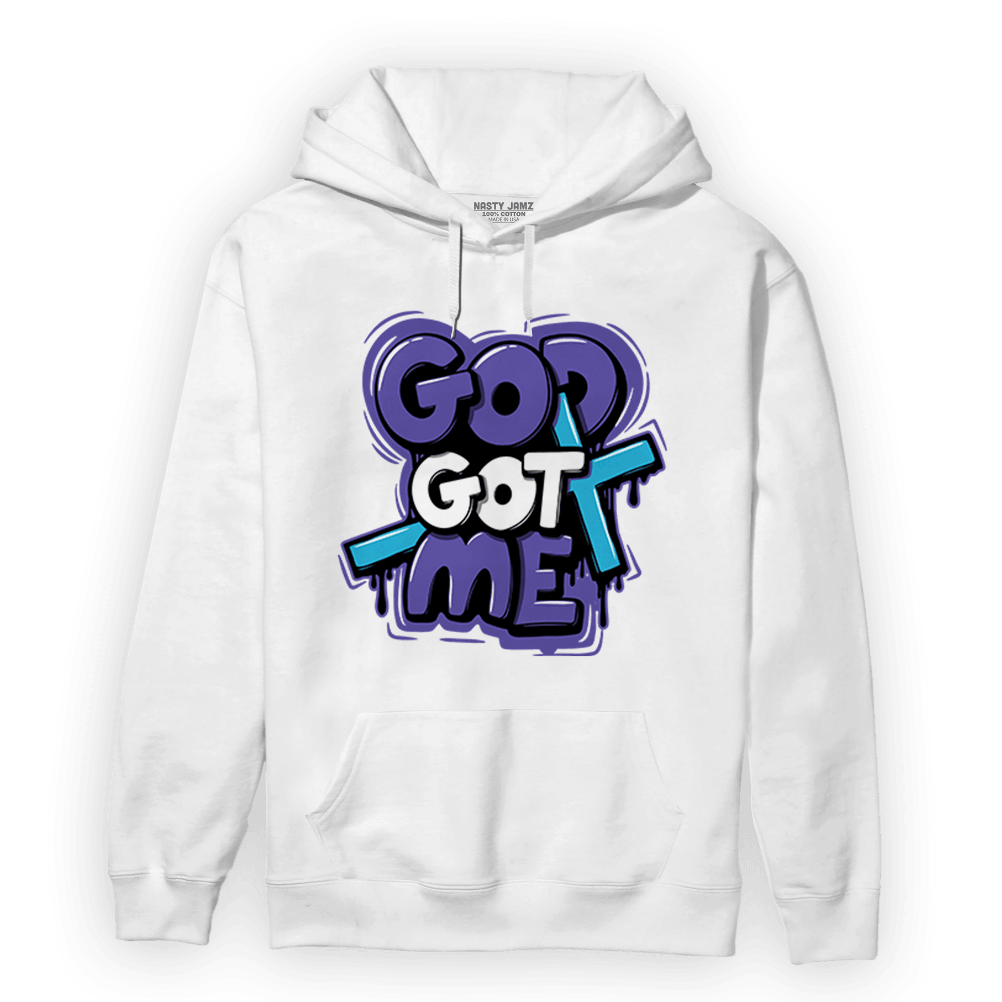 Aqua 6s Hoodie Match God Got Me - NastyJamz