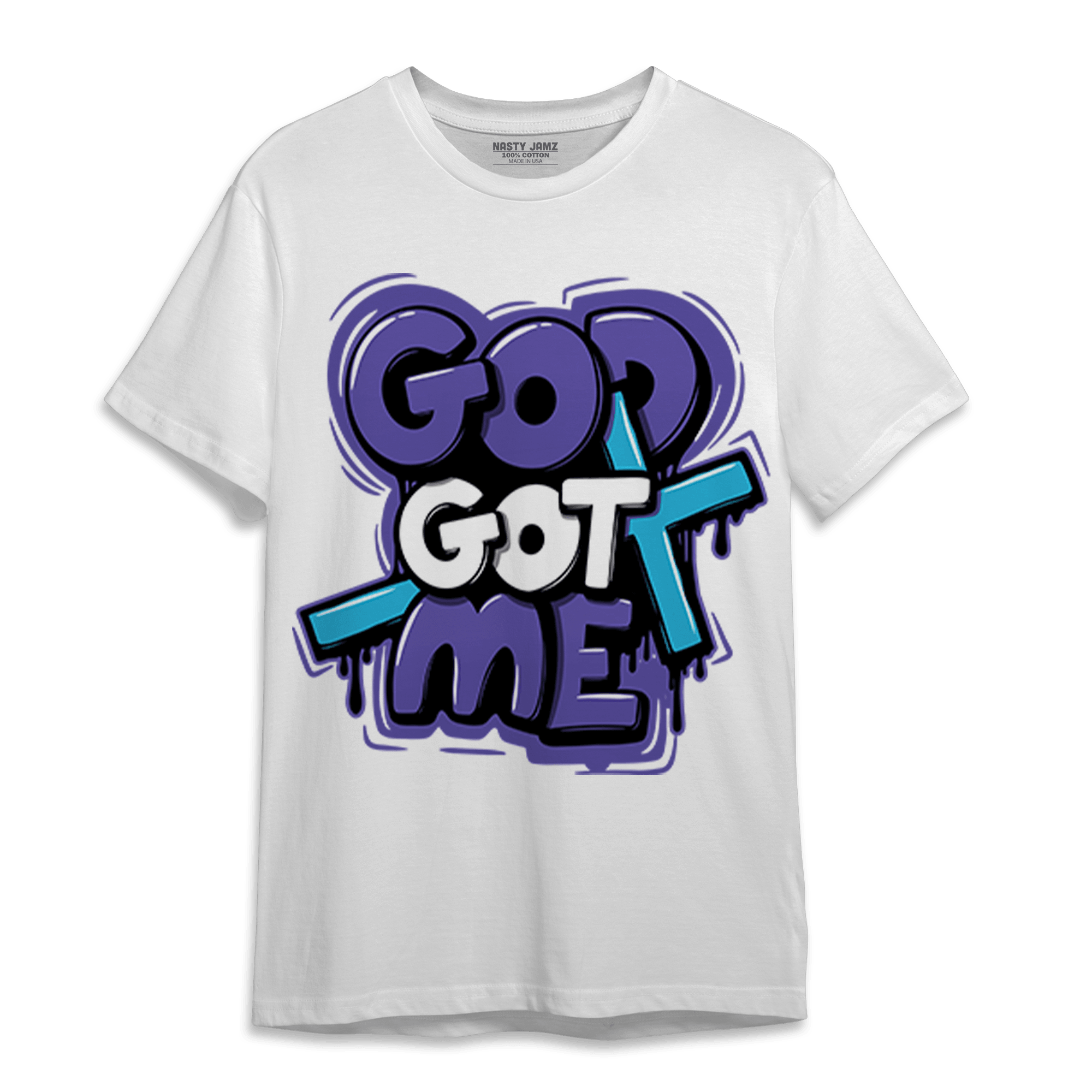 Aqua 6s T Shirt Match God Got Me - NastyJamz
