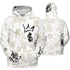 Gratitude 11s Hoodie Match Graffiti King 3D All-Over Print Doodle Style - NastyJamz