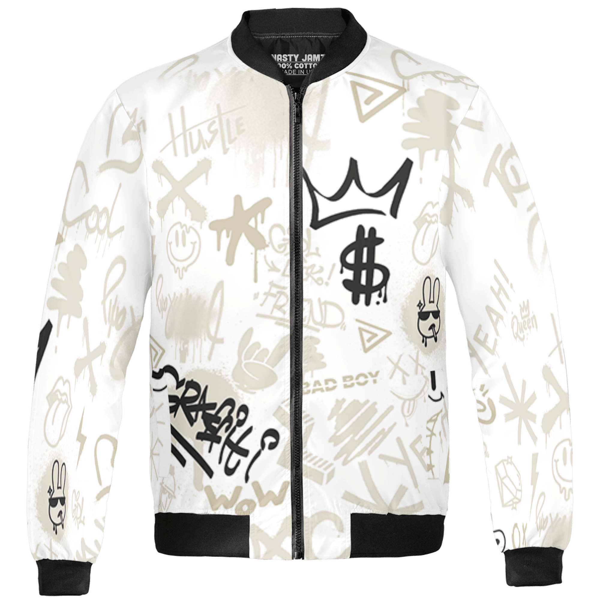 Gratitude 11s Jacket Match Graffiti King 3D All-Over Print Doodle Style - NastyJamz