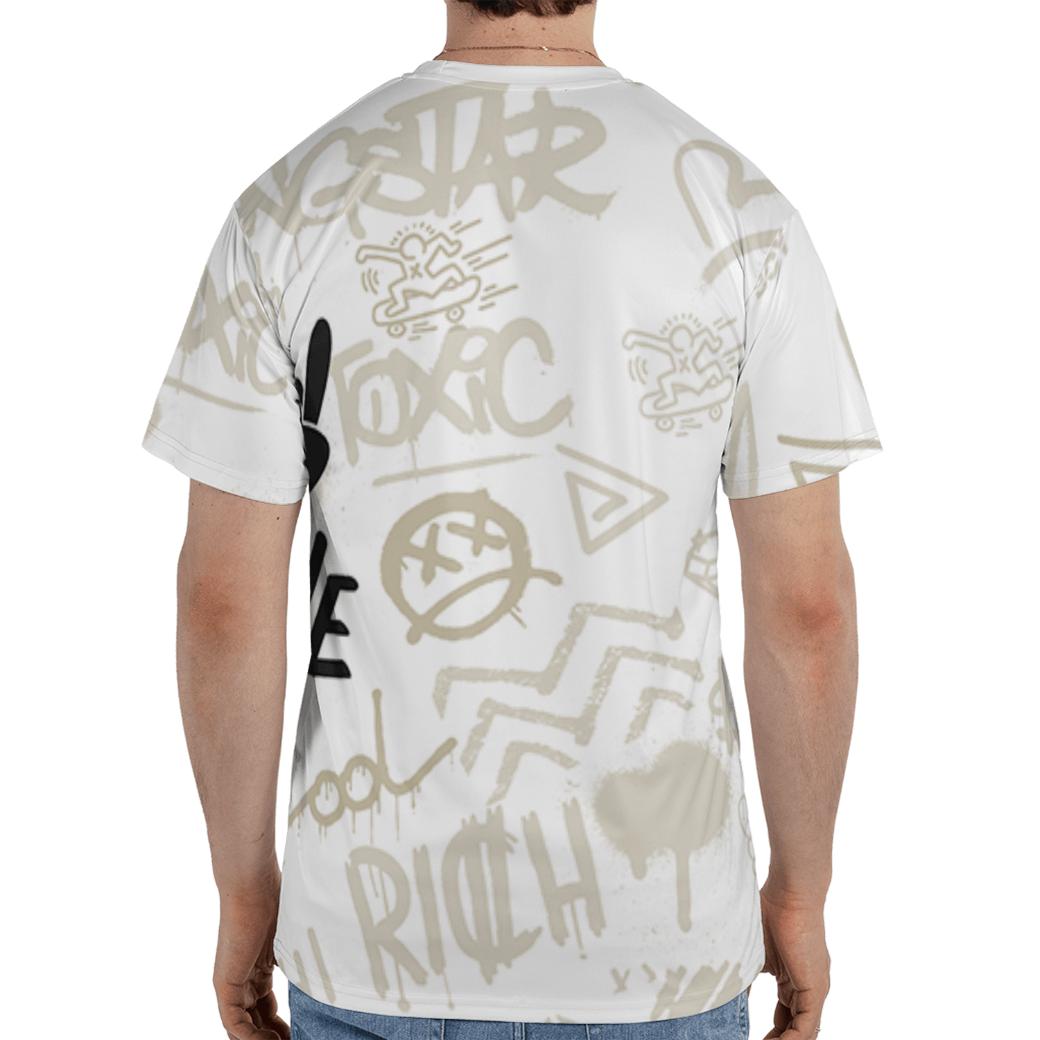 Gratitude 11s T Shirt Match Graffiti King 3D All-Over Print Doodle Style - NastyJamz