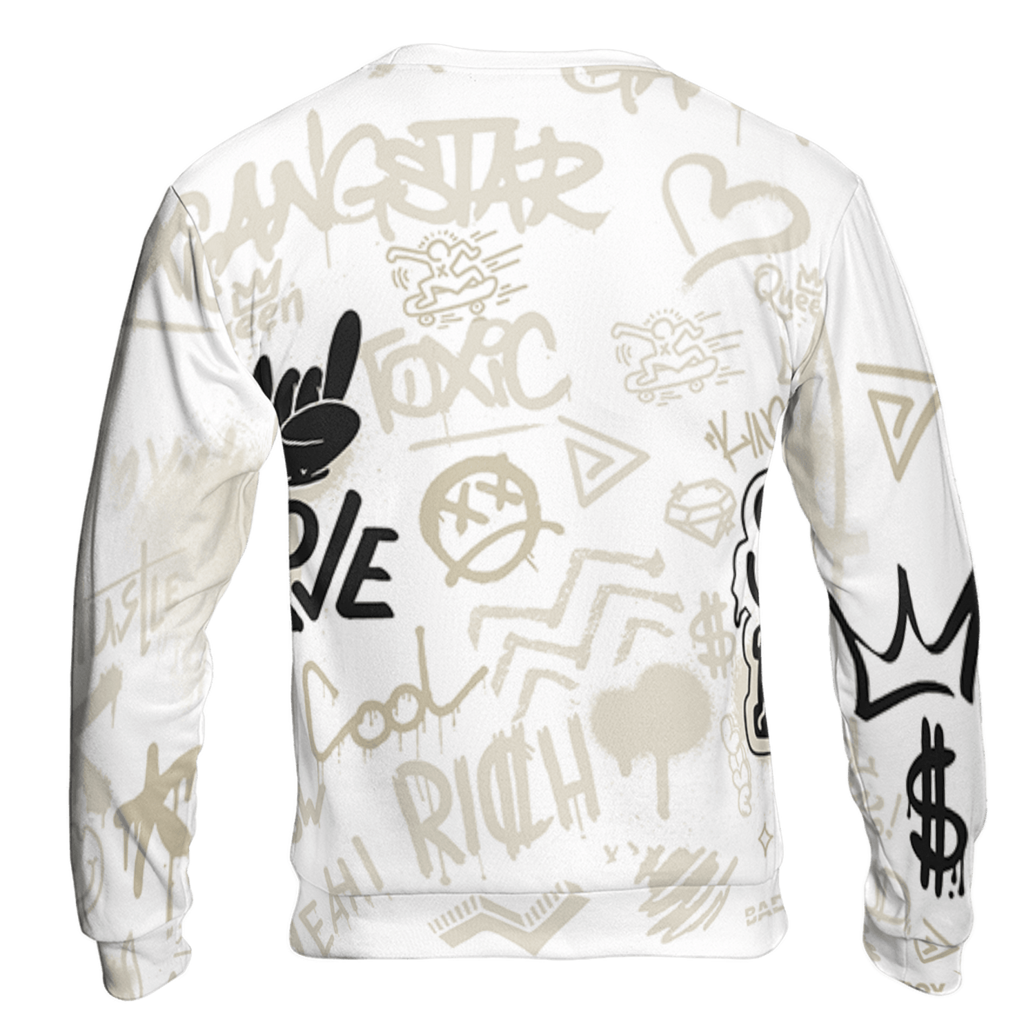 Gratitude 11s Sweatshirt Match Graffiti King 3D All-Over Print Doodle Style - NastyJamz