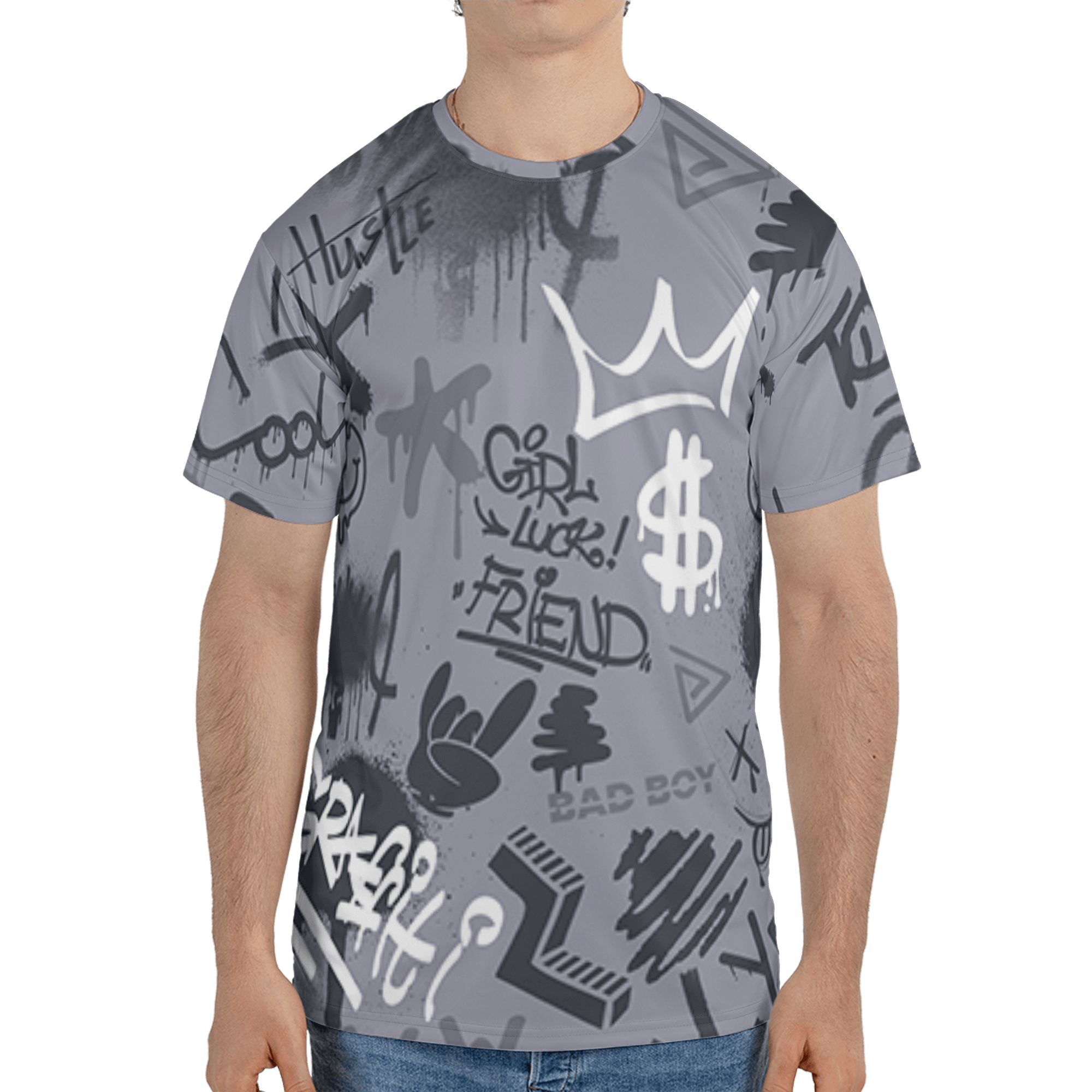 Stealth 14s T Shirt Match Graffiti King 3D All-Over Print Doodle Style - NastyJamz