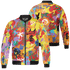 Mid GS Six Championships 1s Jacket Match Graffiti King 3D All-Over Print Doodle Style - NastyJamz