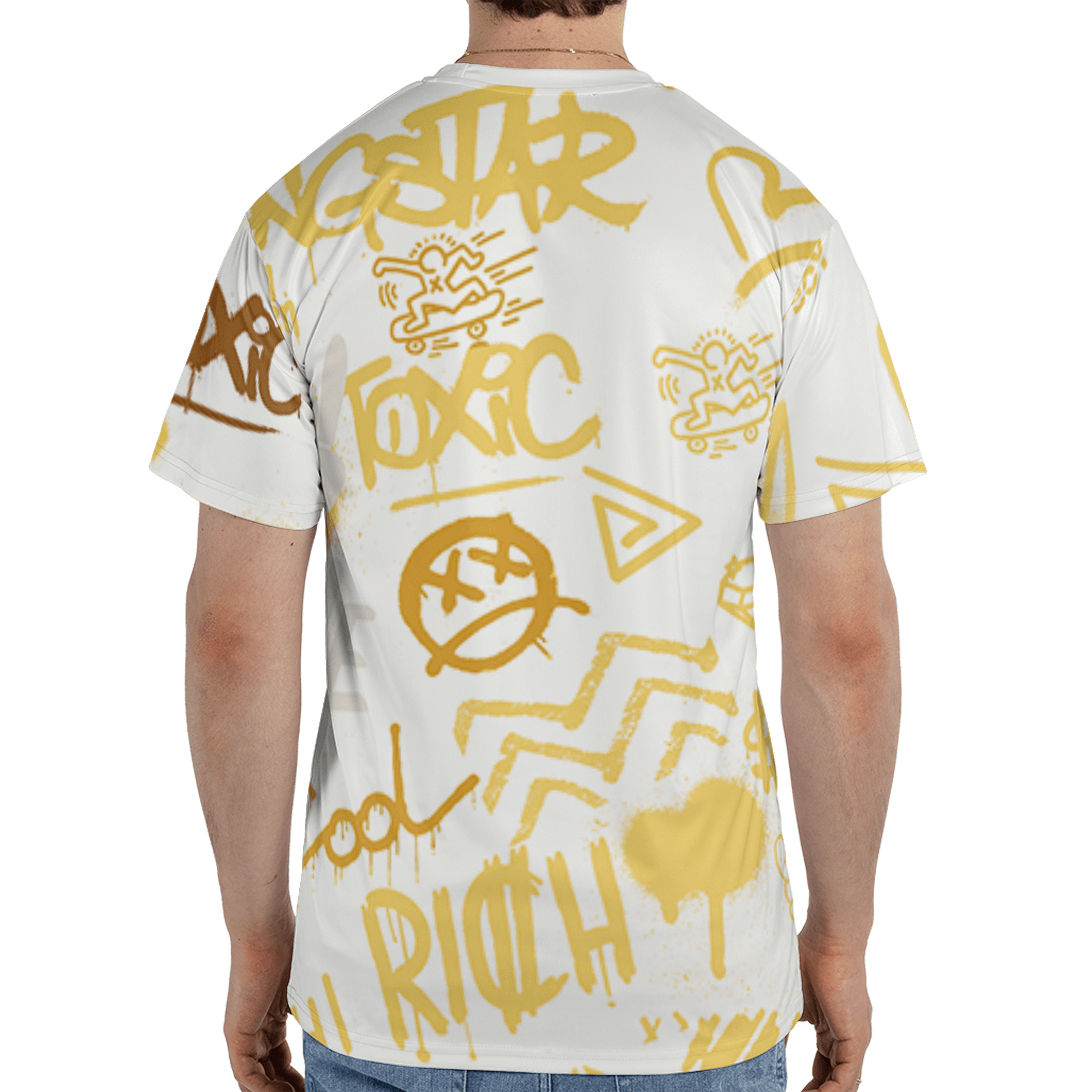 Sail 4s T Shirt Match Graffiti King 3D All-Over Print Doodle Style - NastyJamz