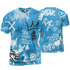 Powder Blue 9s T Shirt Match Graffiti King 3D All-Over Print Doodle Style - NastyJamz