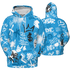 Powder Blue 9s Hoodie Match Graffiti King 3D All-Over Print Doodle Style - NastyJamz