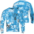 Powder Blue 9s Sweatshirt Match Graffiti King 3D All-Over Print Doodle Style - NastyJamz