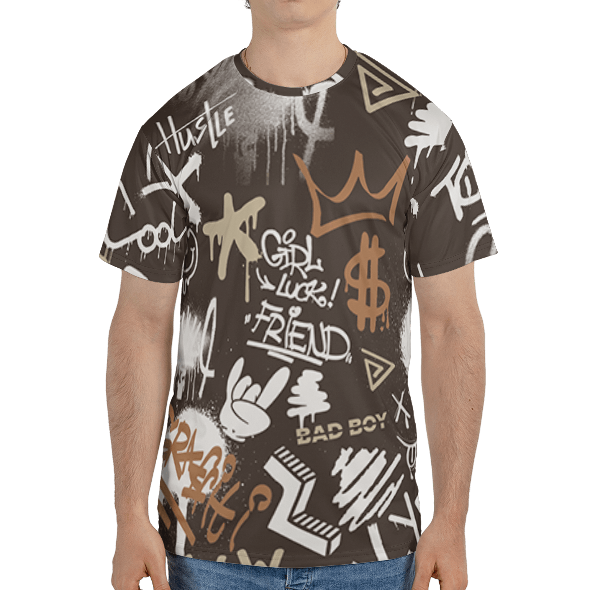 Jumpman Jack T Shirt Match Graffiti King 3D All-Over Print Doodle Style - NastyJamz