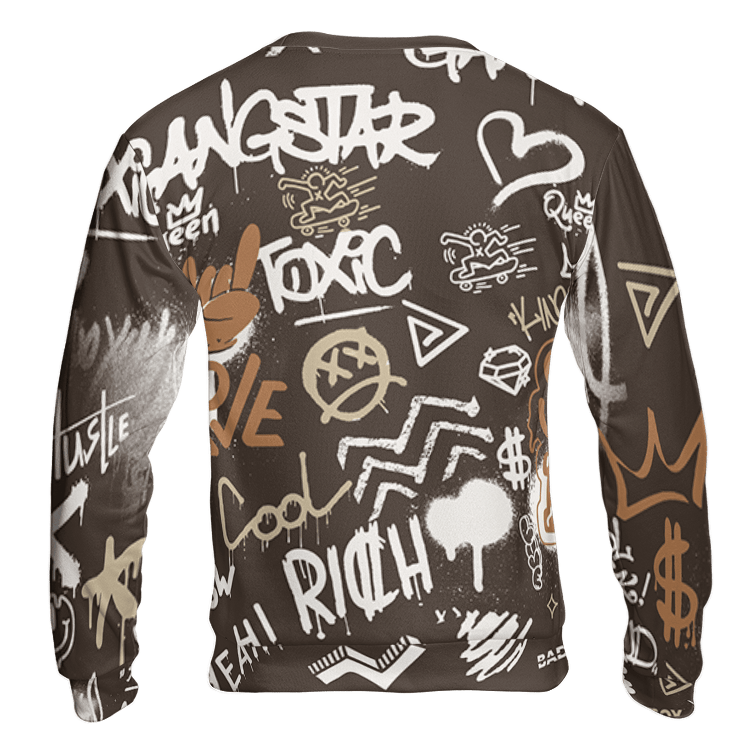 Jumpman Jack Sweatshirt Match Graffiti King 3D All-Over Print Doodle Style - NastyJamz