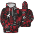 Spizike Low Bred Hoodie Match Graffiti King 3D All-Over Print Doodle Style - NastyJamz