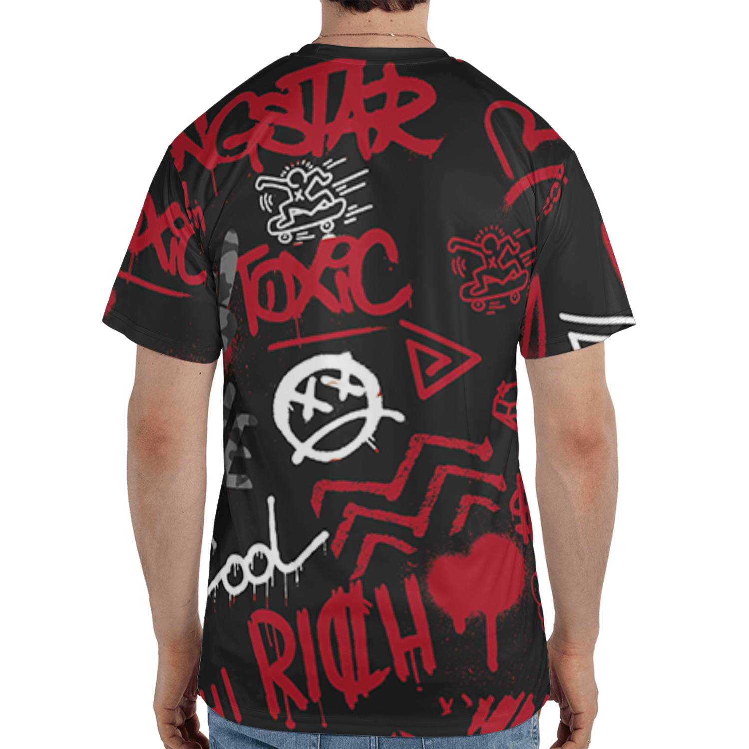 Spizike Low Bred T Shirt Match Graffiti King 3D All-Over Print Doodle Style - NastyJamz