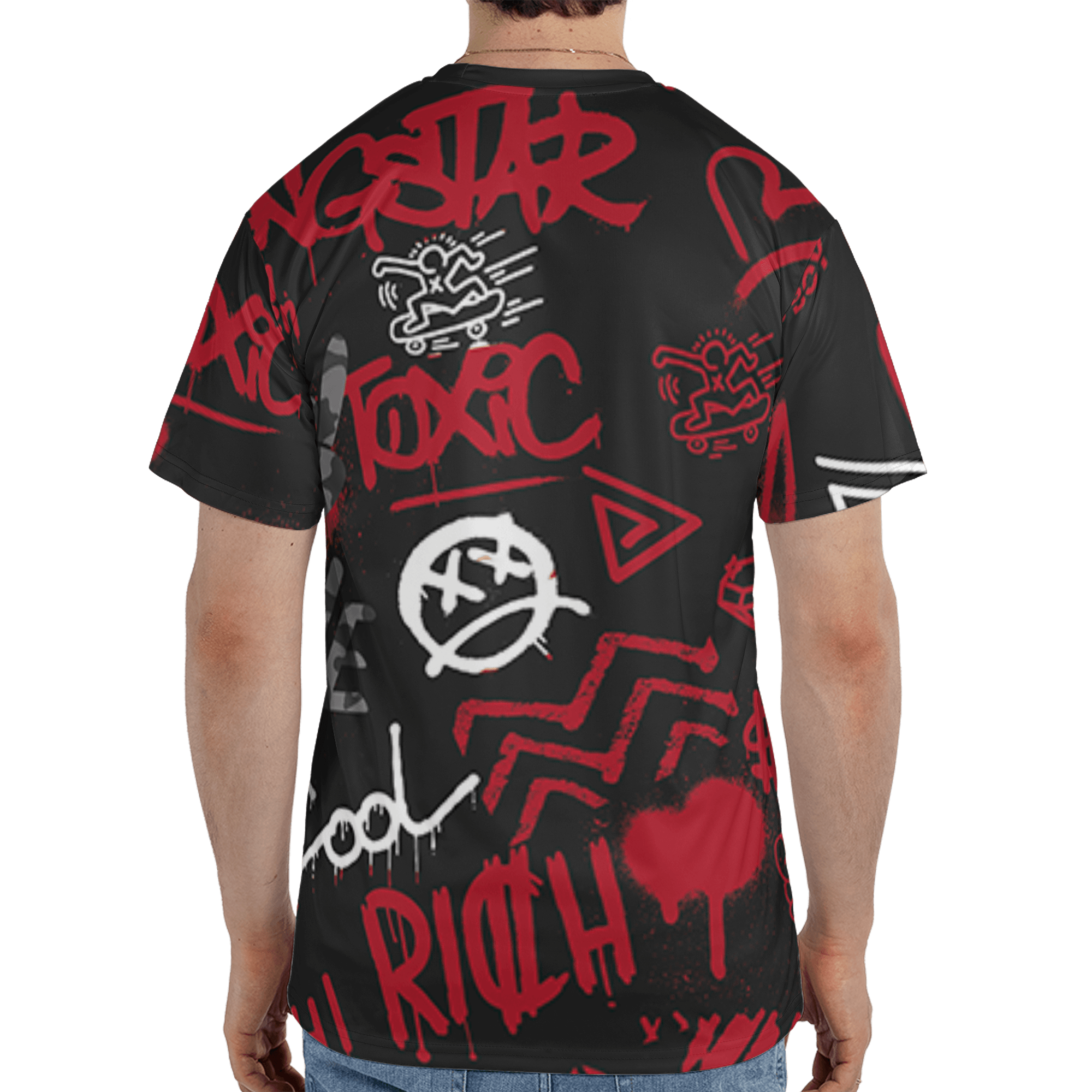 Spizike Low Bred T Shirt Match Graffiti King 3D All-Over Print Doodle Style - NastyJamz