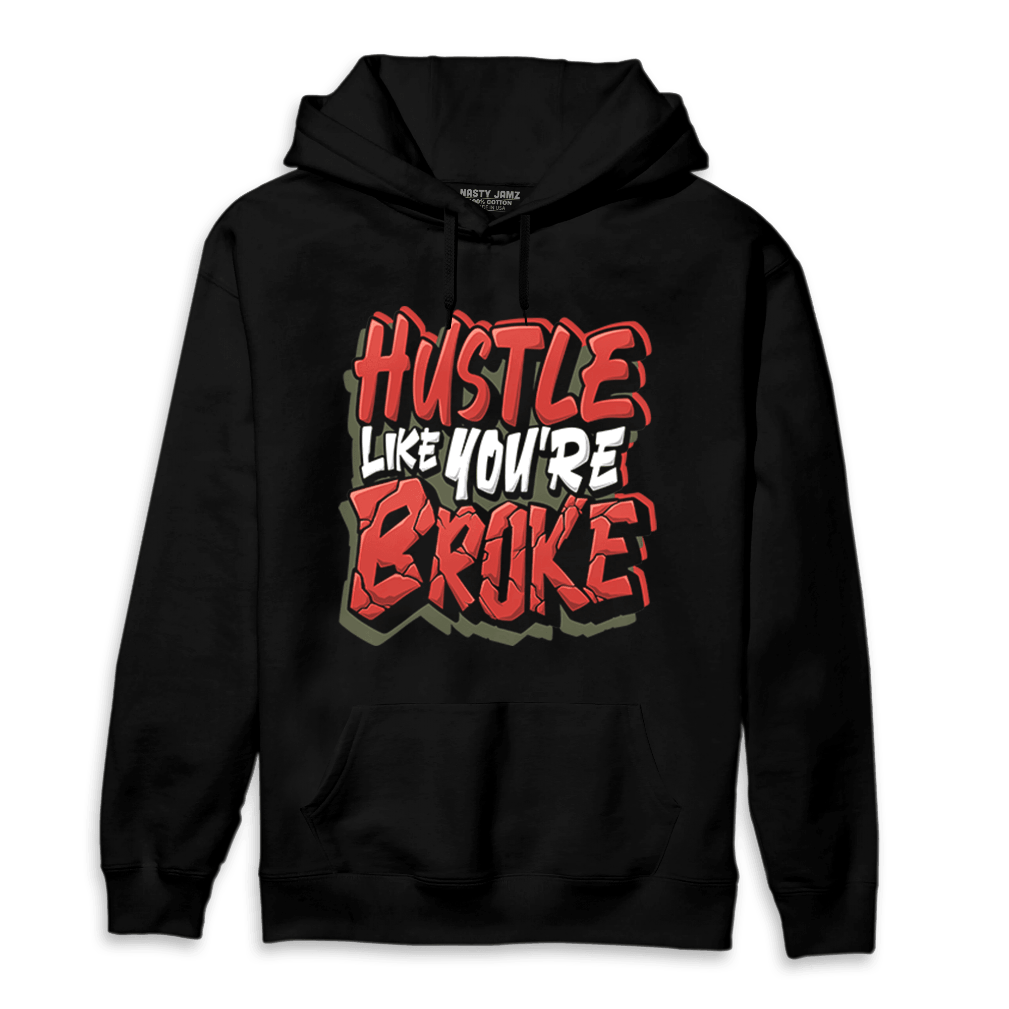 Dunk Low Mystic Red Hoodie Match Hustle Like Broke - NastyJamz