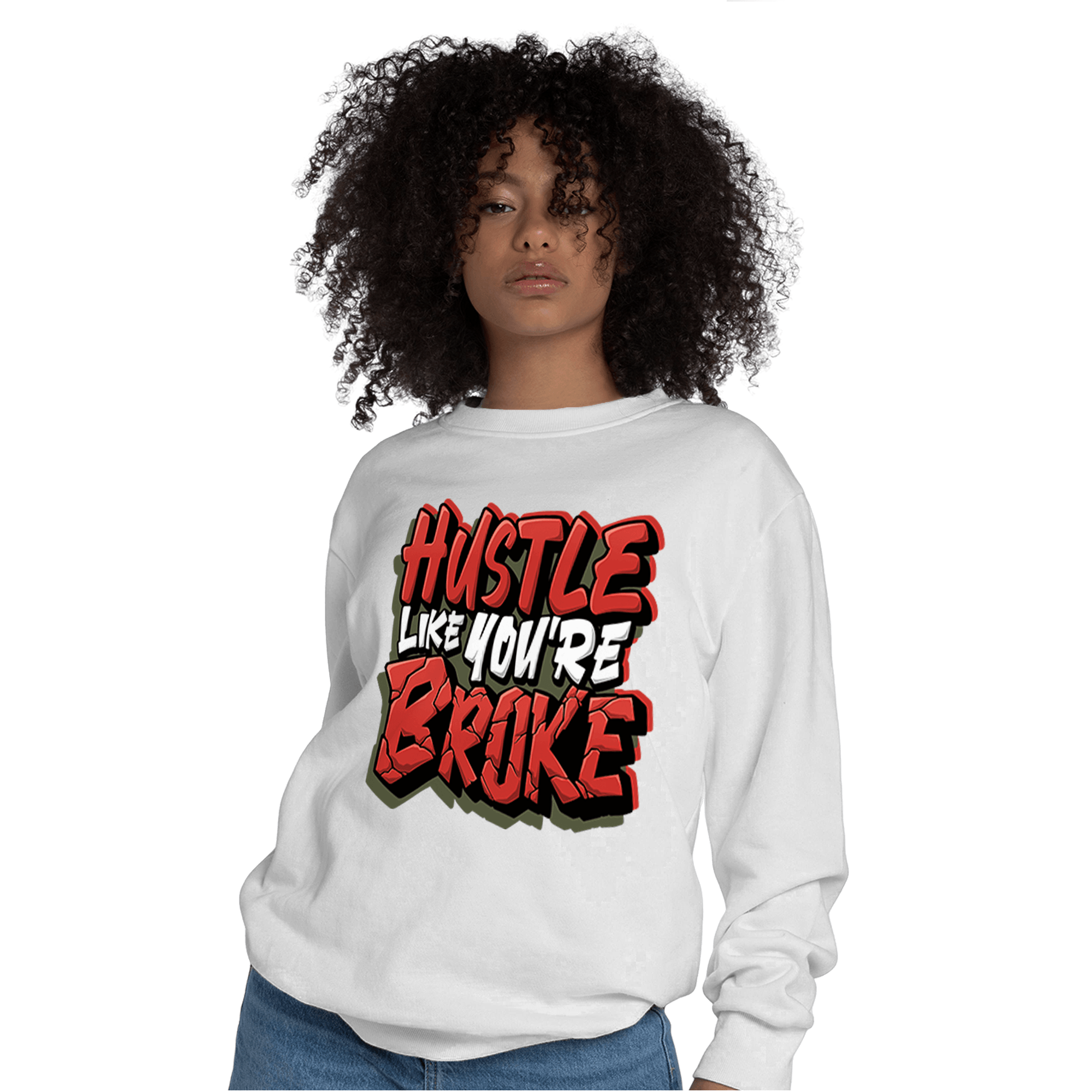 Dunk Low Mystic Red Sweatshirt Match Hustle Like Broke - NastyJamz