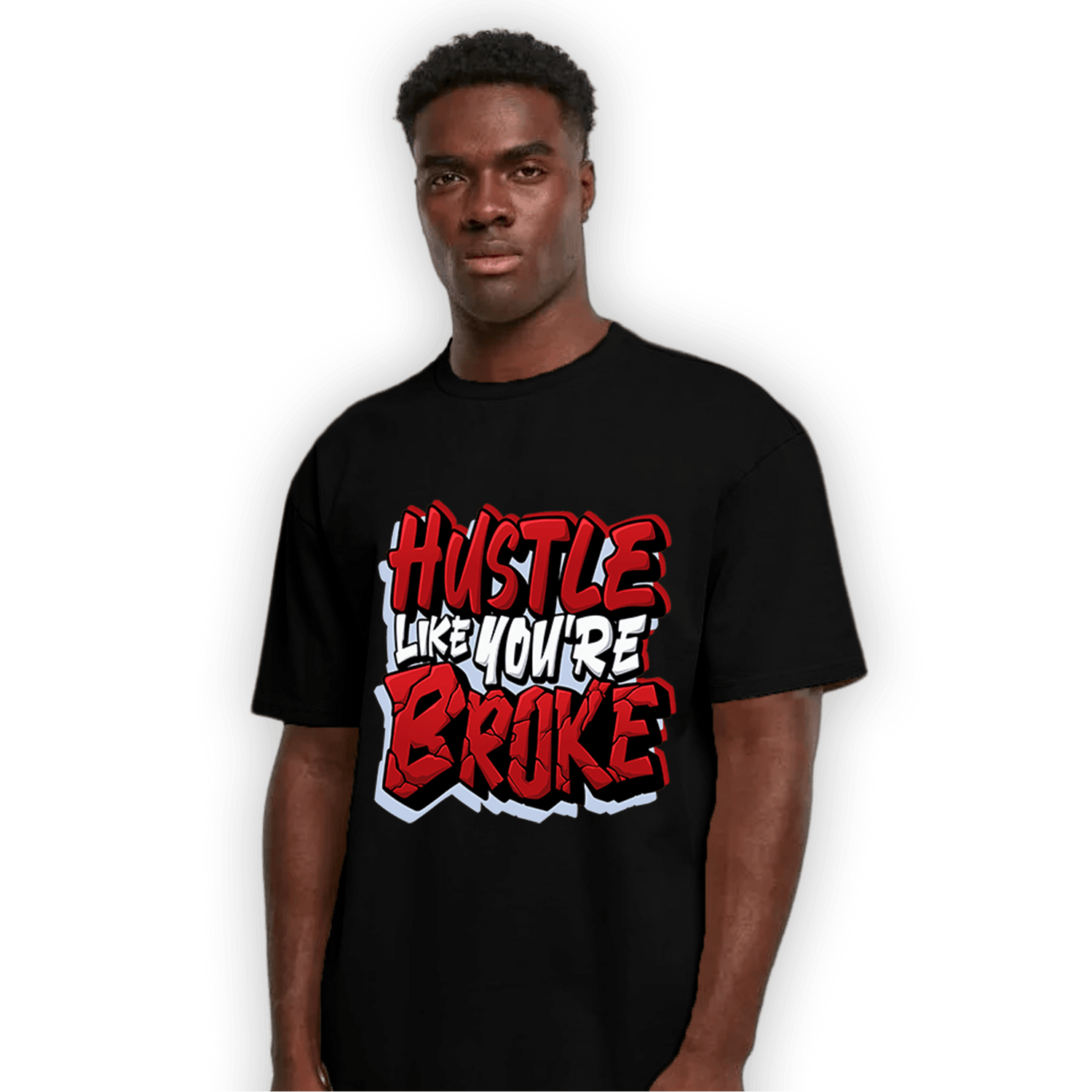 Cherry 11s T Shirt Match Hustle Like Broke - NastyJamz