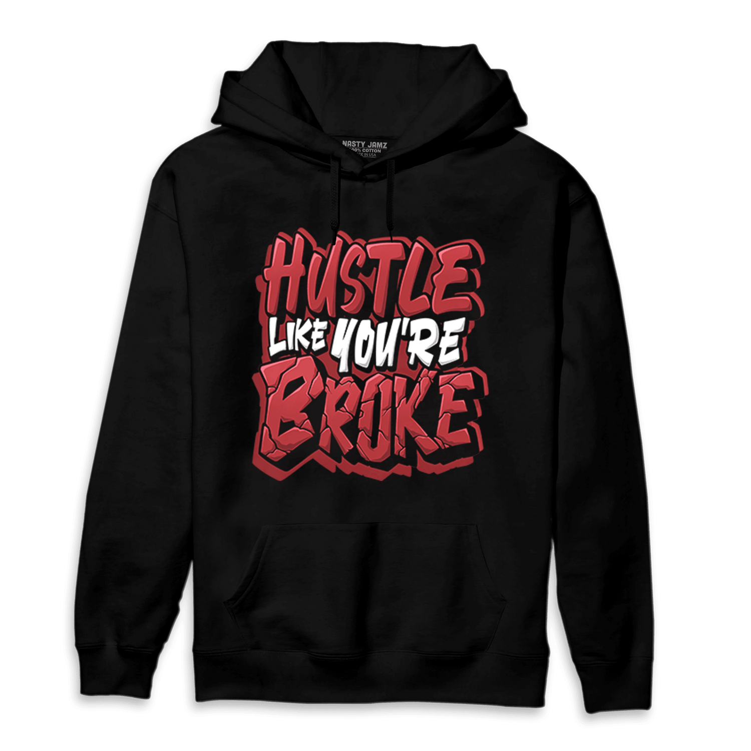 Cherry 12s Hoodie Match Hustle Like Broke - NastyJamz