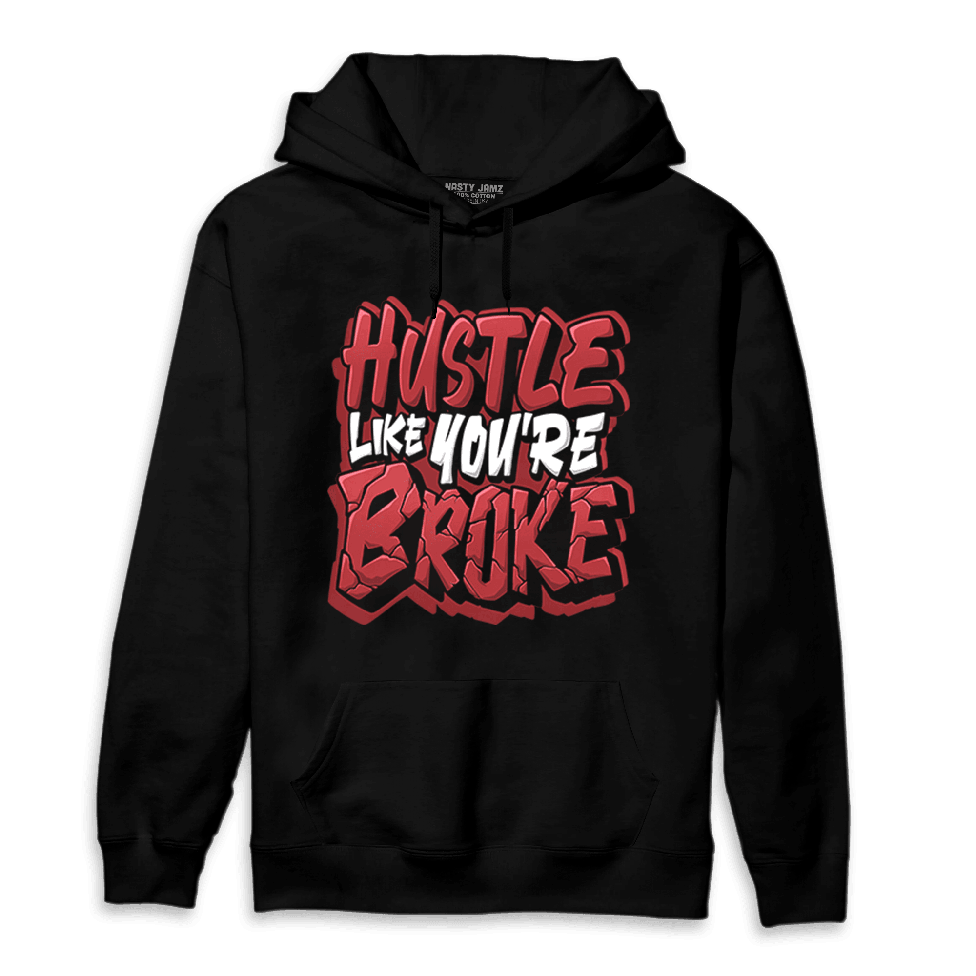 Cherry 12s Hoodie Match Hustle Like Broke - NastyJamz