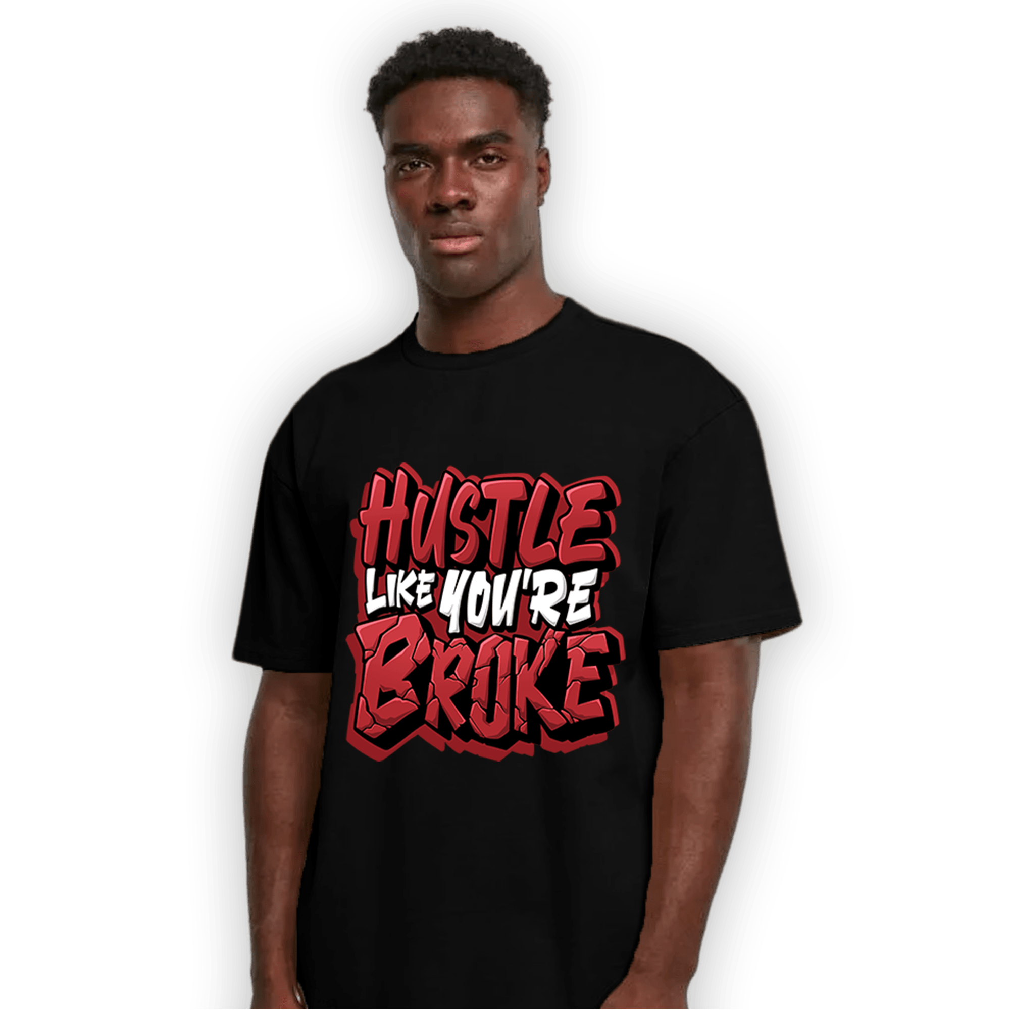 Cherry 12s T Shirt Match Hustle Like Broke - NastyJamz