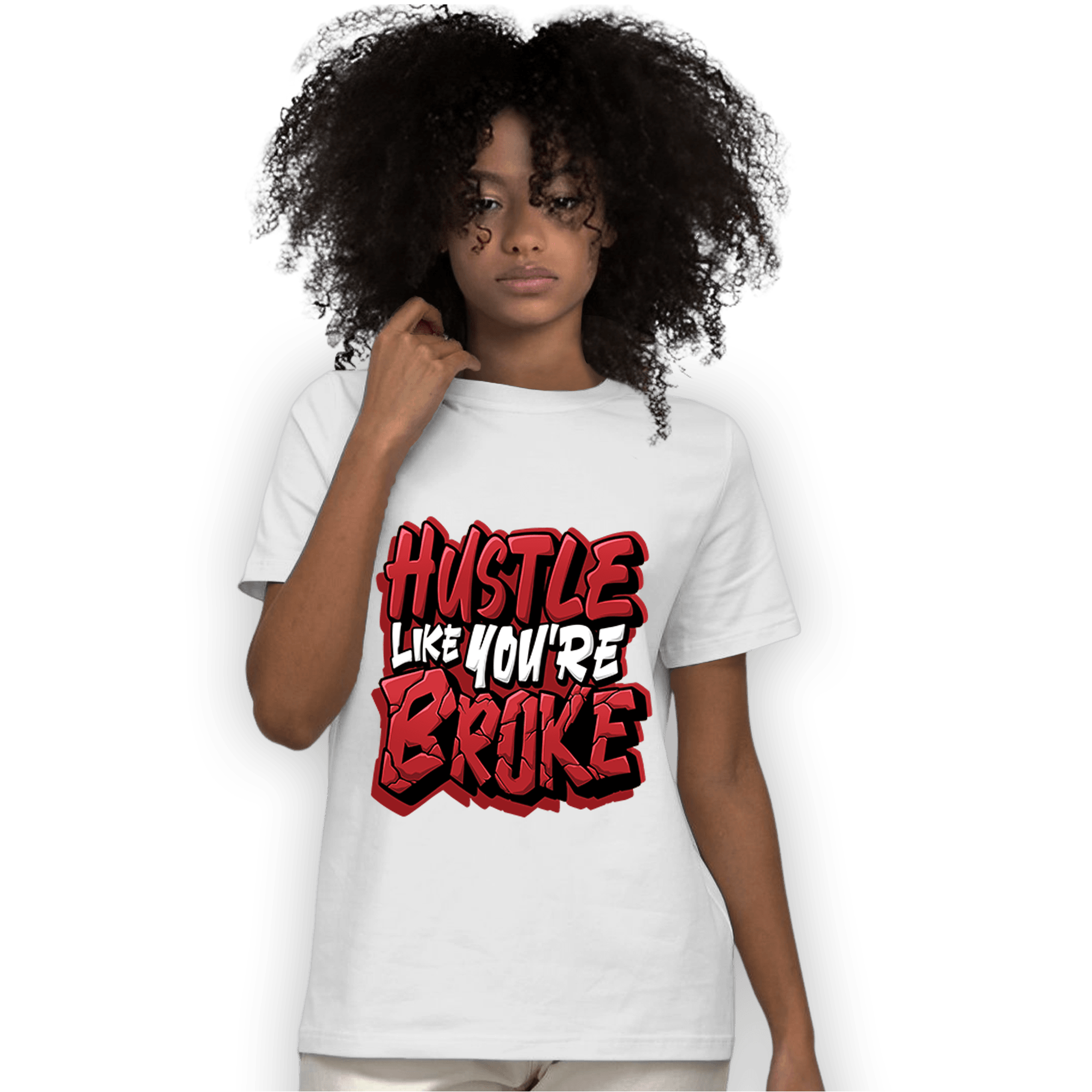 Cherry 12s T Shirt Match Hustle Like Broke - NastyJamz