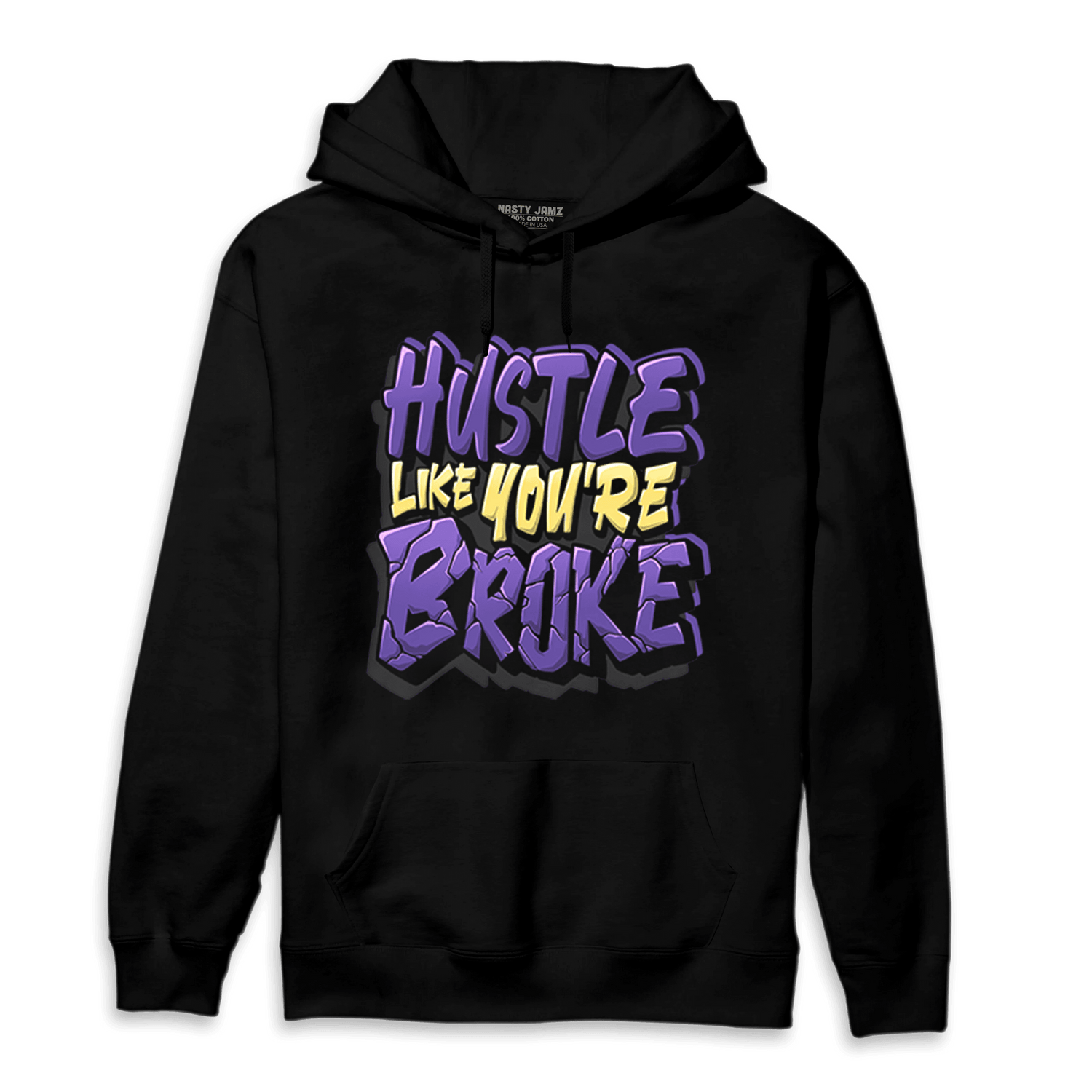 Field Purple 12s Hoodie Match Hustle Like Broke - NastyJamz