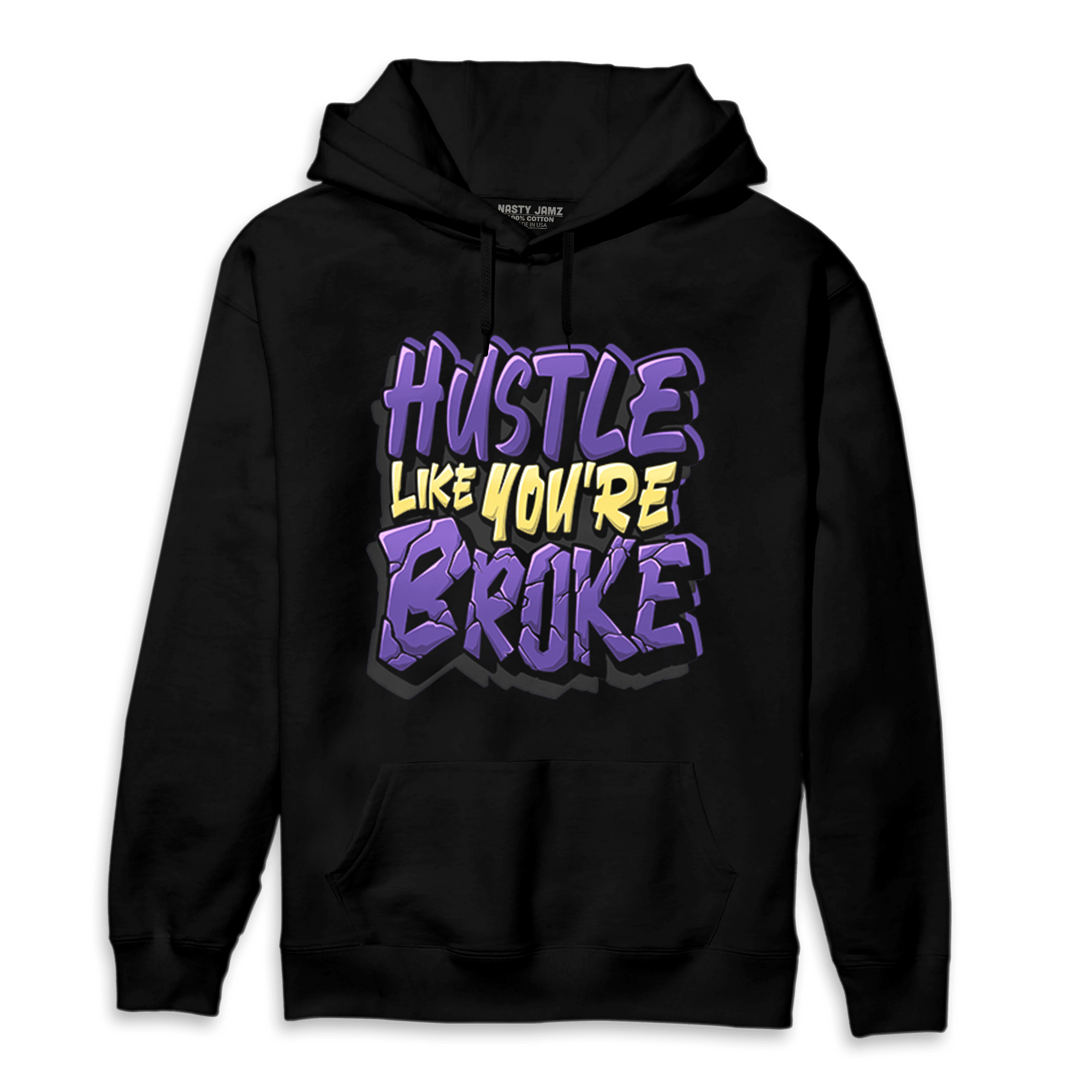 Field Purple 12s Hoodie Match Hustle Like Broke - NastyJamz