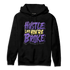 Field Purple 12s Hoodie Match Hustle Like Broke - NastyJamz