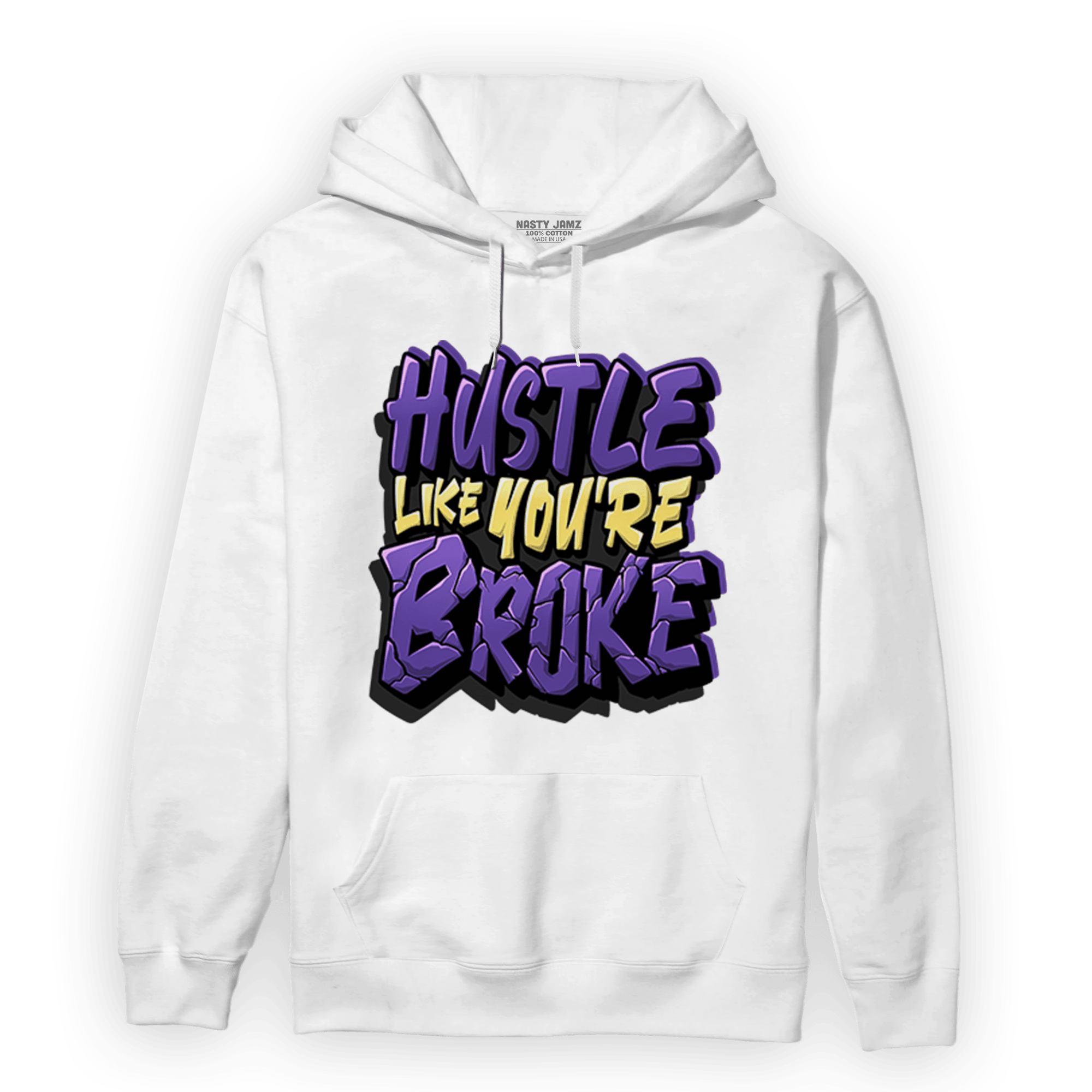 Field Purple 12s Hoodie Match Hustle Like Broke - NastyJamz