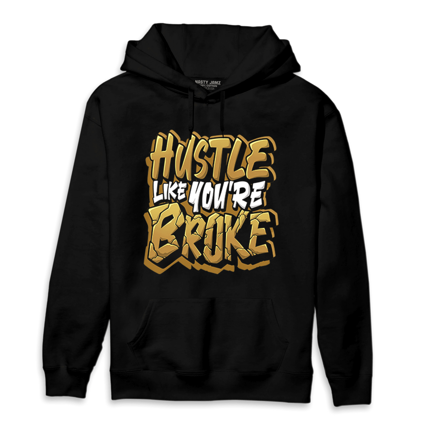 Wheat 13s Hoodie Match Hustle Like Broke - NastyJamz