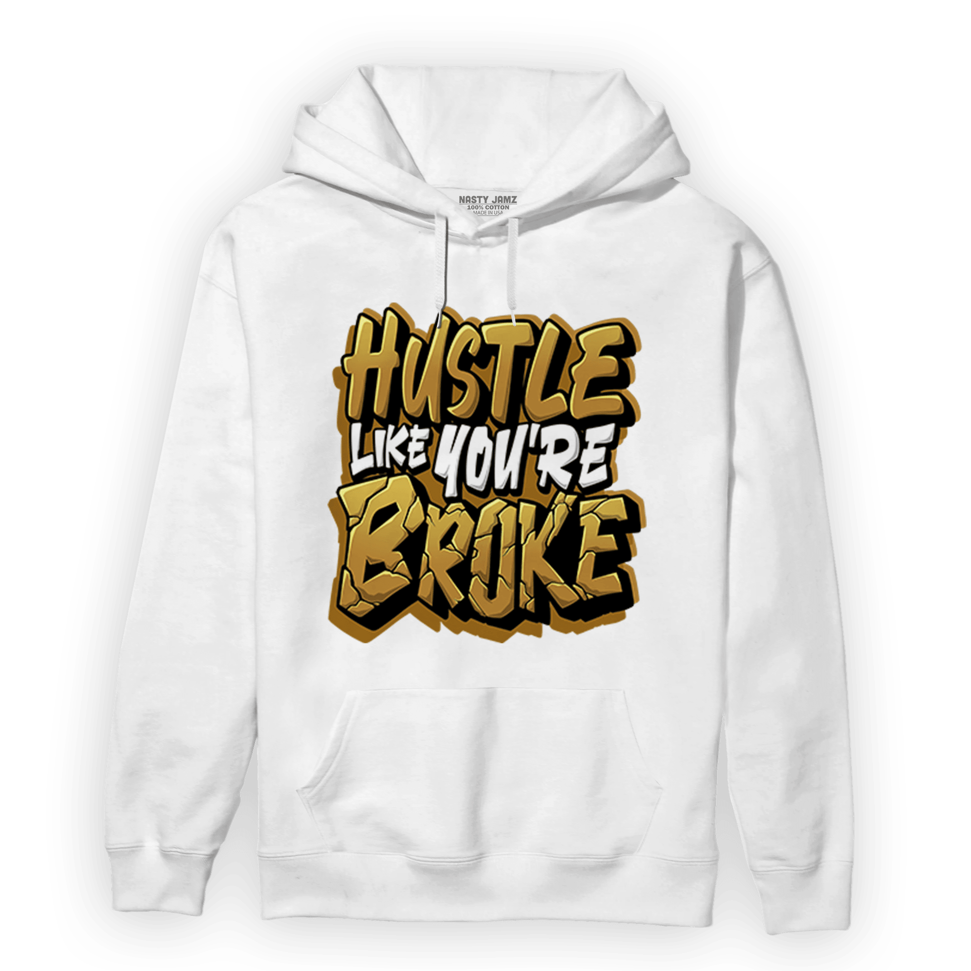 Wheat 13s Hoodie Match Hustle Like Broke - NastyJamz