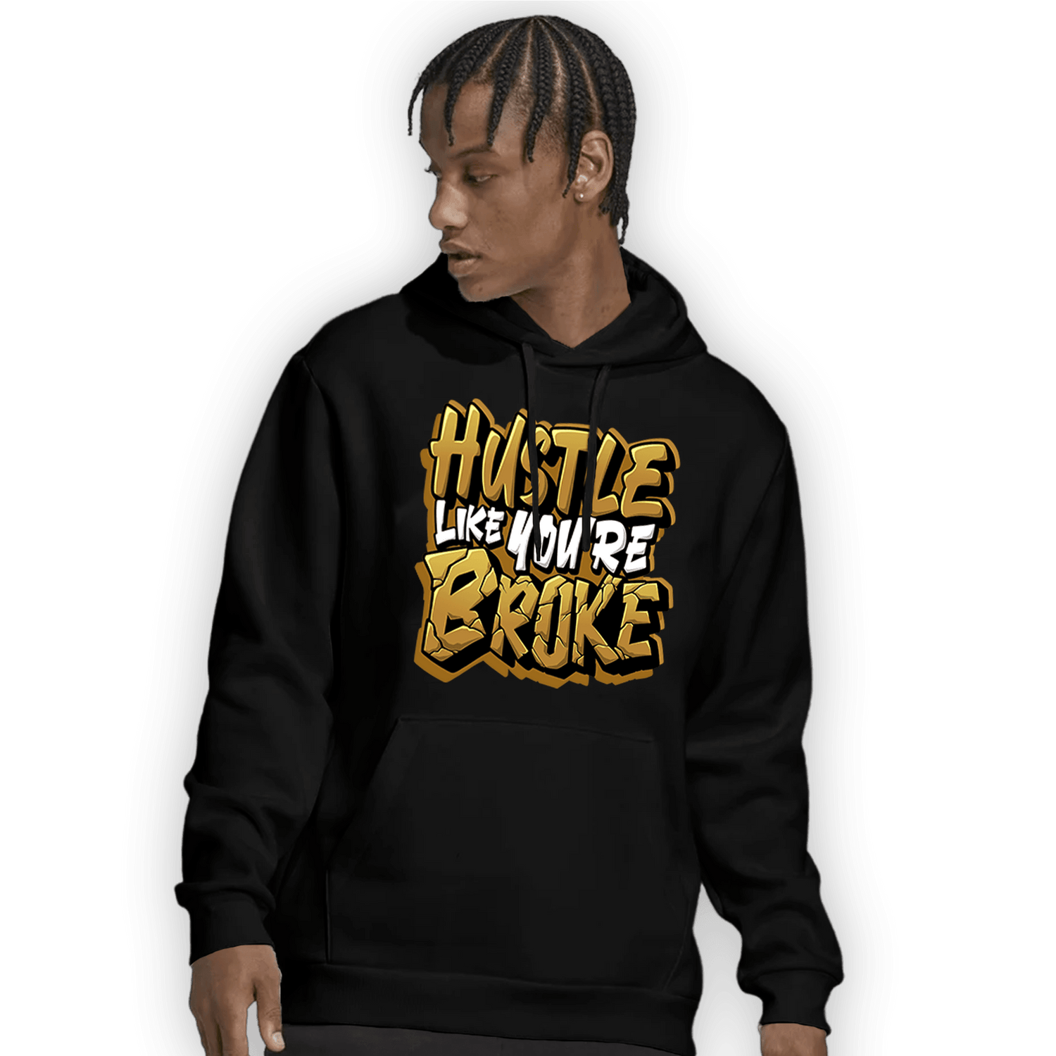 Wheat 13s Hoodie Match Hustle Like Broke - NastyJamz