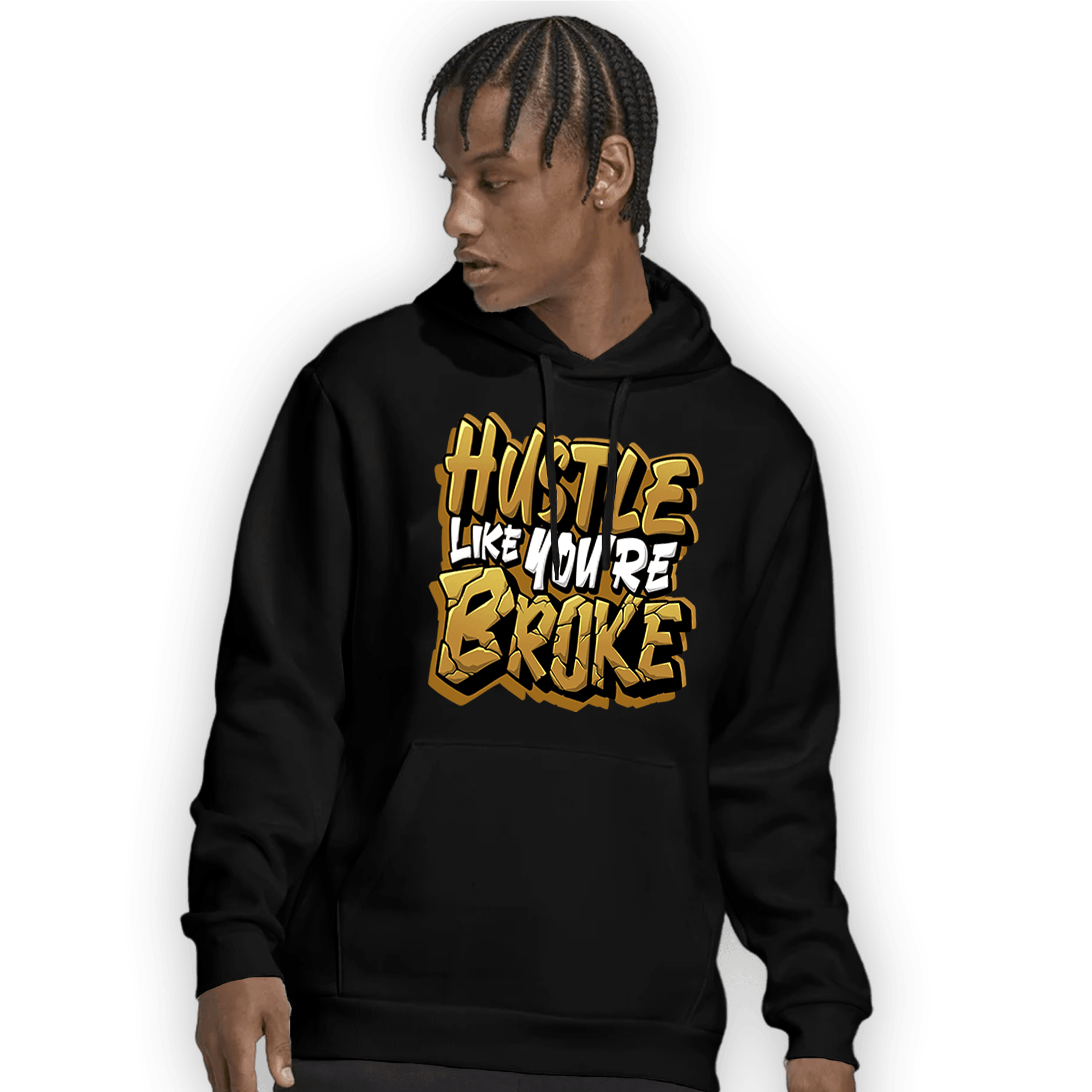 Wheat 13s Hoodie Match Hustle Like Broke - NastyJamz