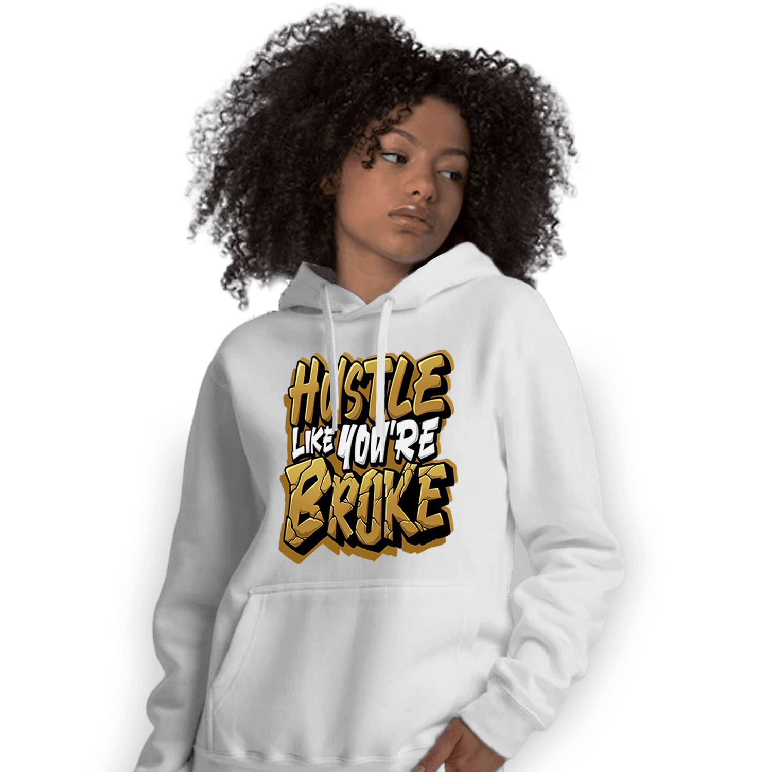 Wheat 13s Hoodie Match Hustle Like Broke - NastyJamz