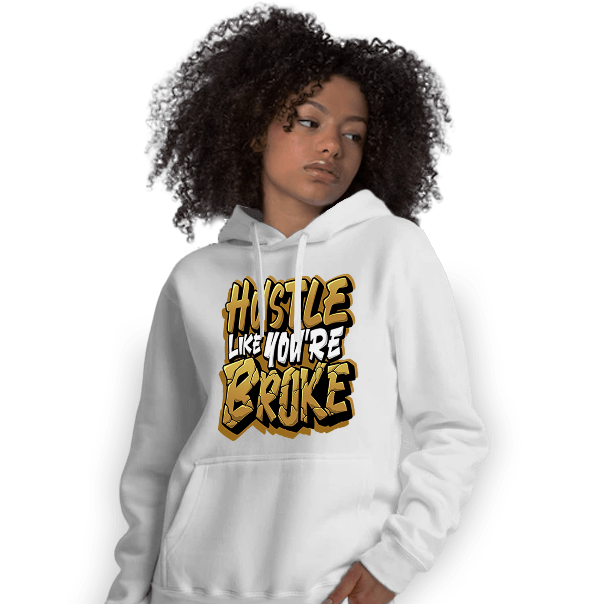 Wheat 13s Hoodie Match Hustle Like Broke - NastyJamz