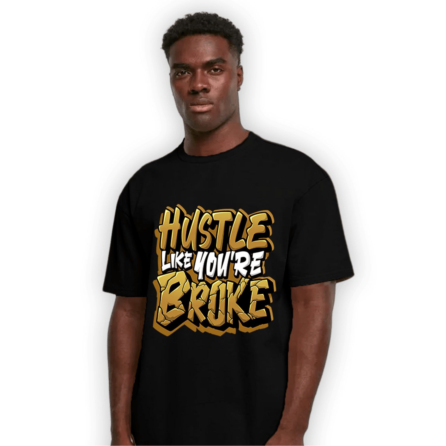Wheat 13s T Shirt Match Hustle Like Broke - NastyJamz