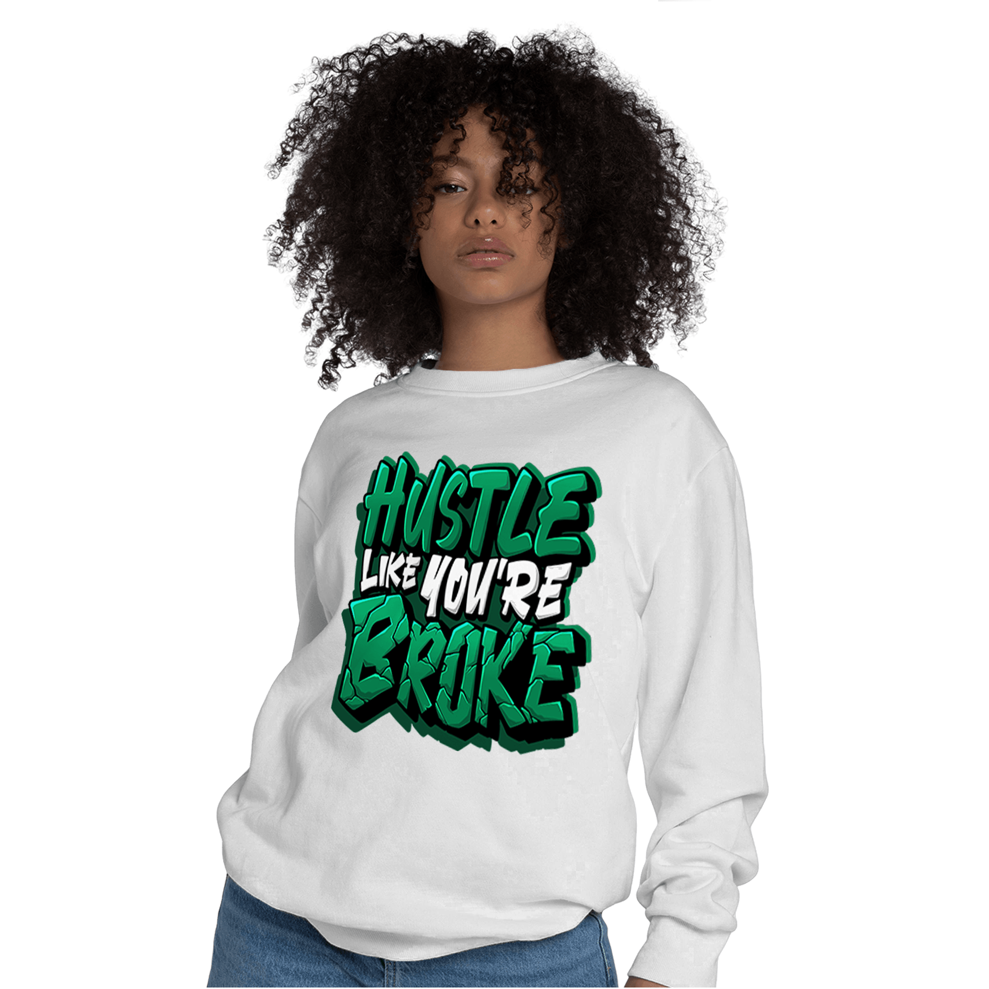 Celtic Lucky Green 1s Sweatshirt Match Hustle Like Broke - NastyJamz