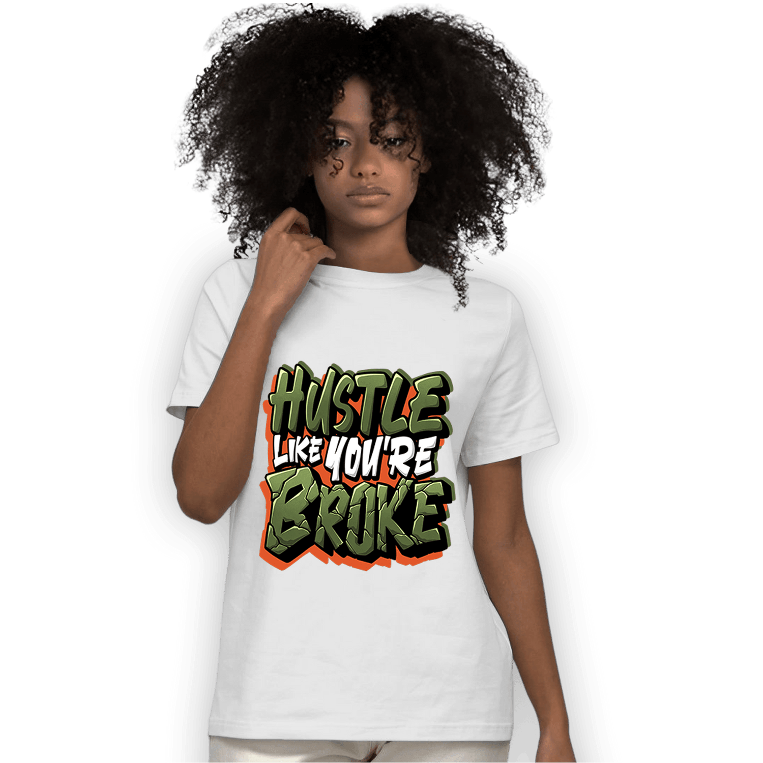 High OG Celadon 1s T Shirt Match Hustle Like Broke - NastyJamz
