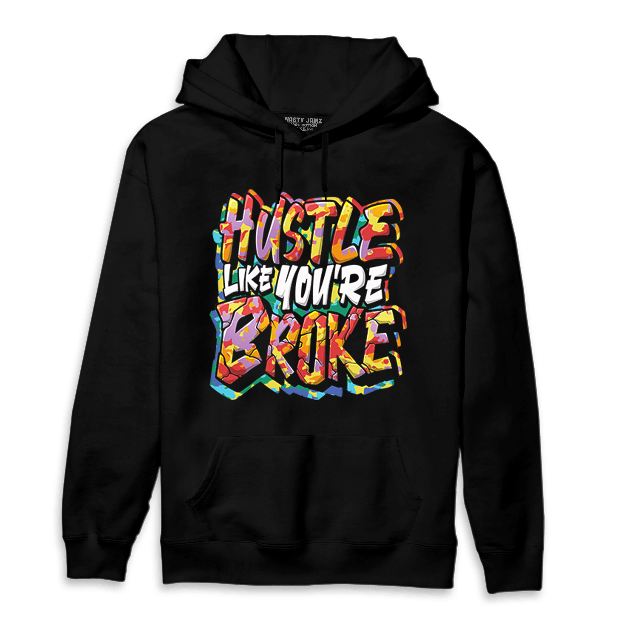 Mid GS Six Championships 1s Hoodie Match Hustle Like Broke - NastyJamz