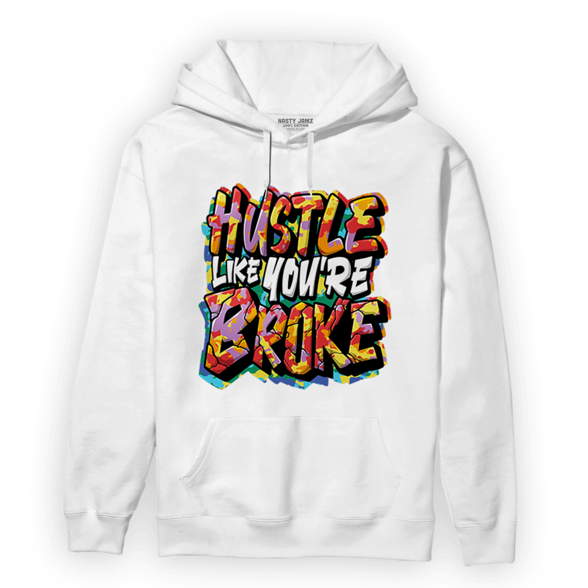 Mid GS Six Championships 1s Hoodie Match Hustle Like Broke - NastyJamz