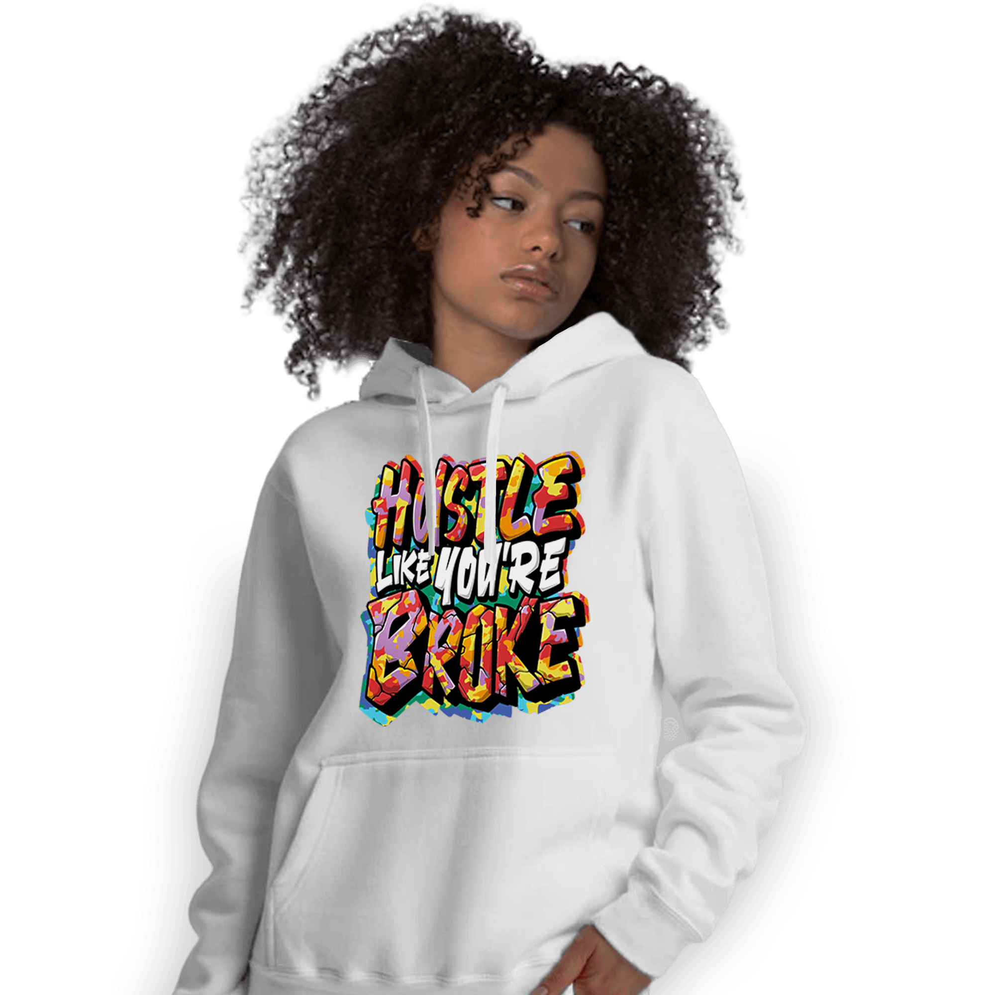 Mid GS Six Championships 1s Hoodie Match Hustle Like Broke - NastyJamz